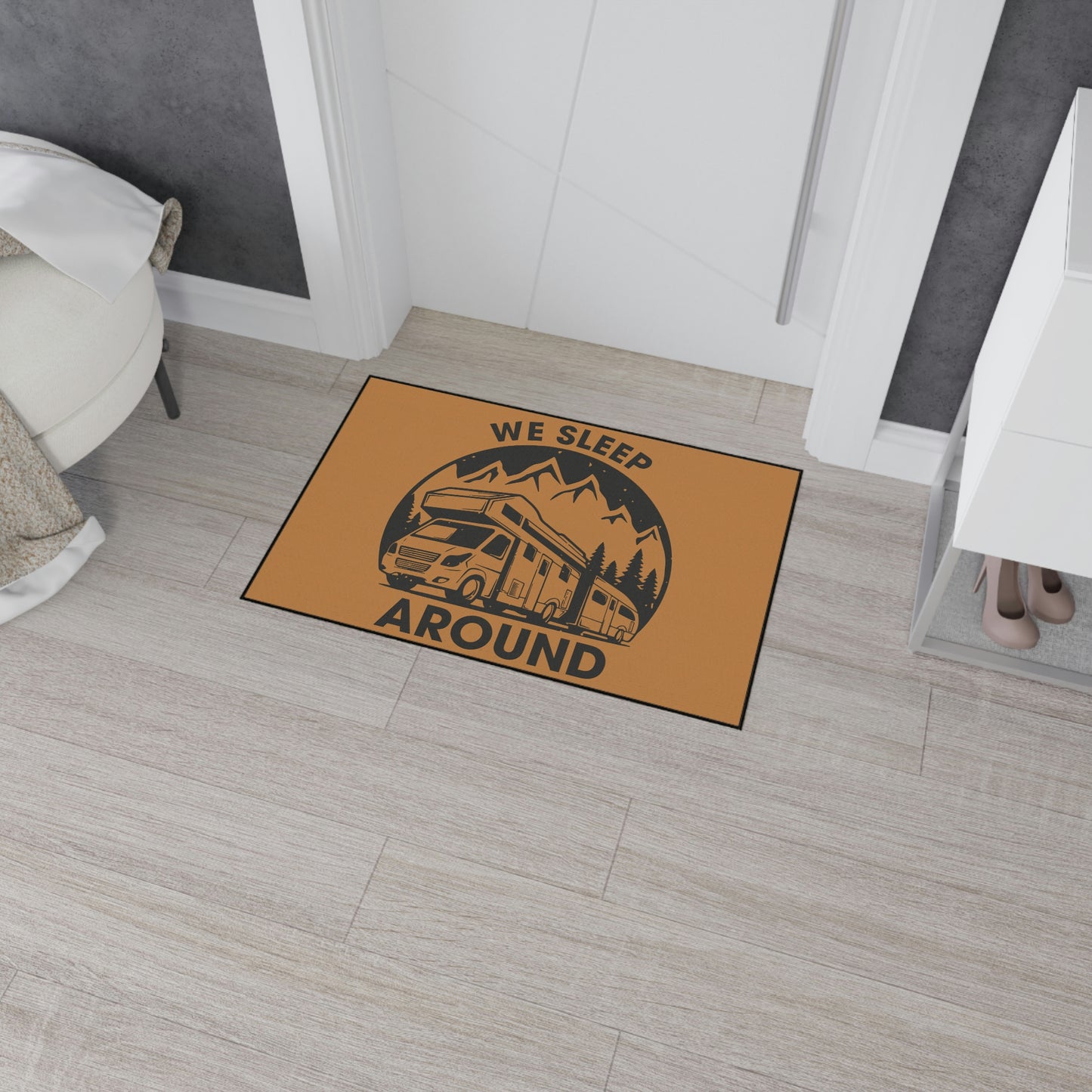 "We Sleep Around" Door Mat - Weave Got Gifts - Unique Gifts You Won’t Find Anywhere Else!