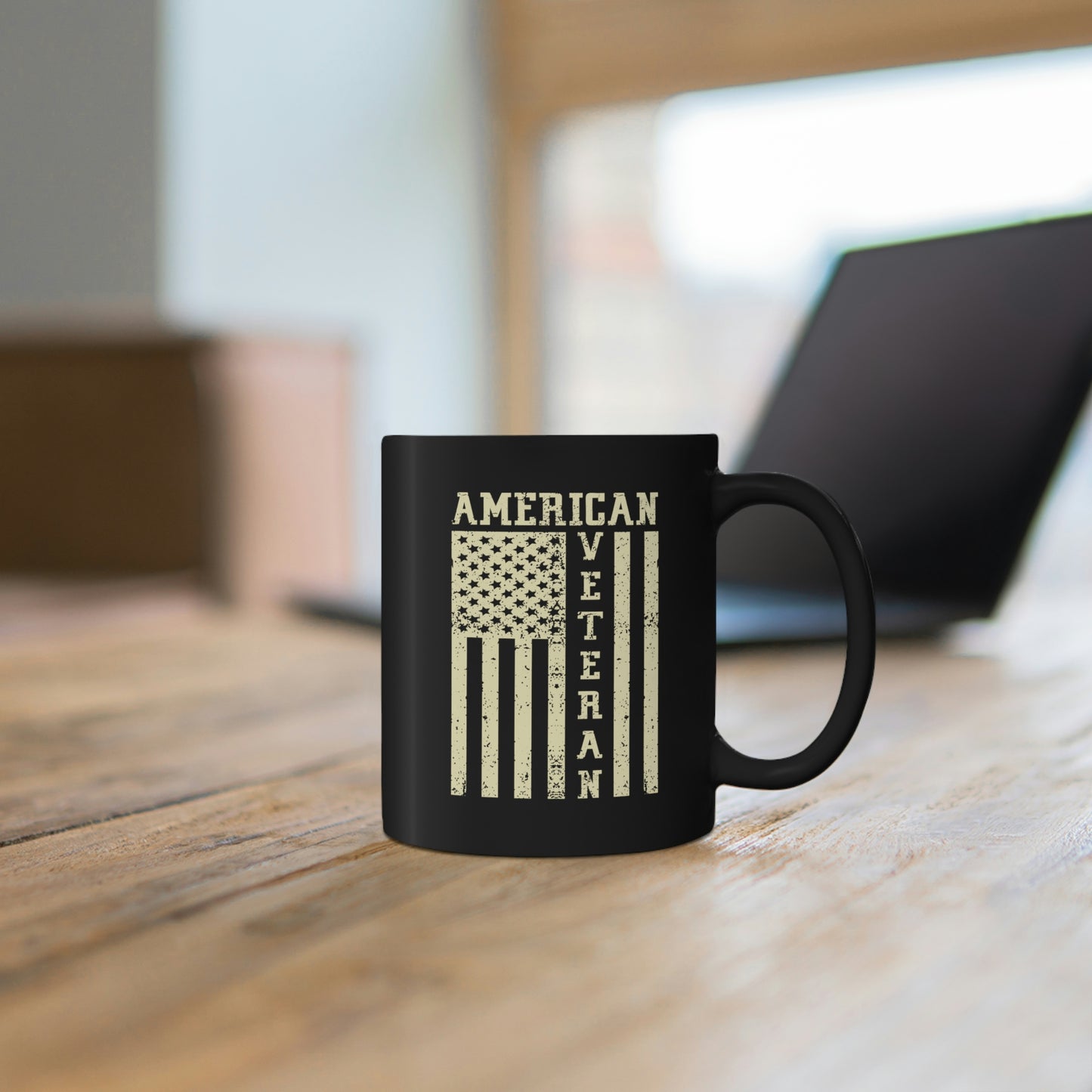 "American Veteran" Black Mug - Weave Got Gifts - Unique Gifts You Won’t Find Anywhere Else!