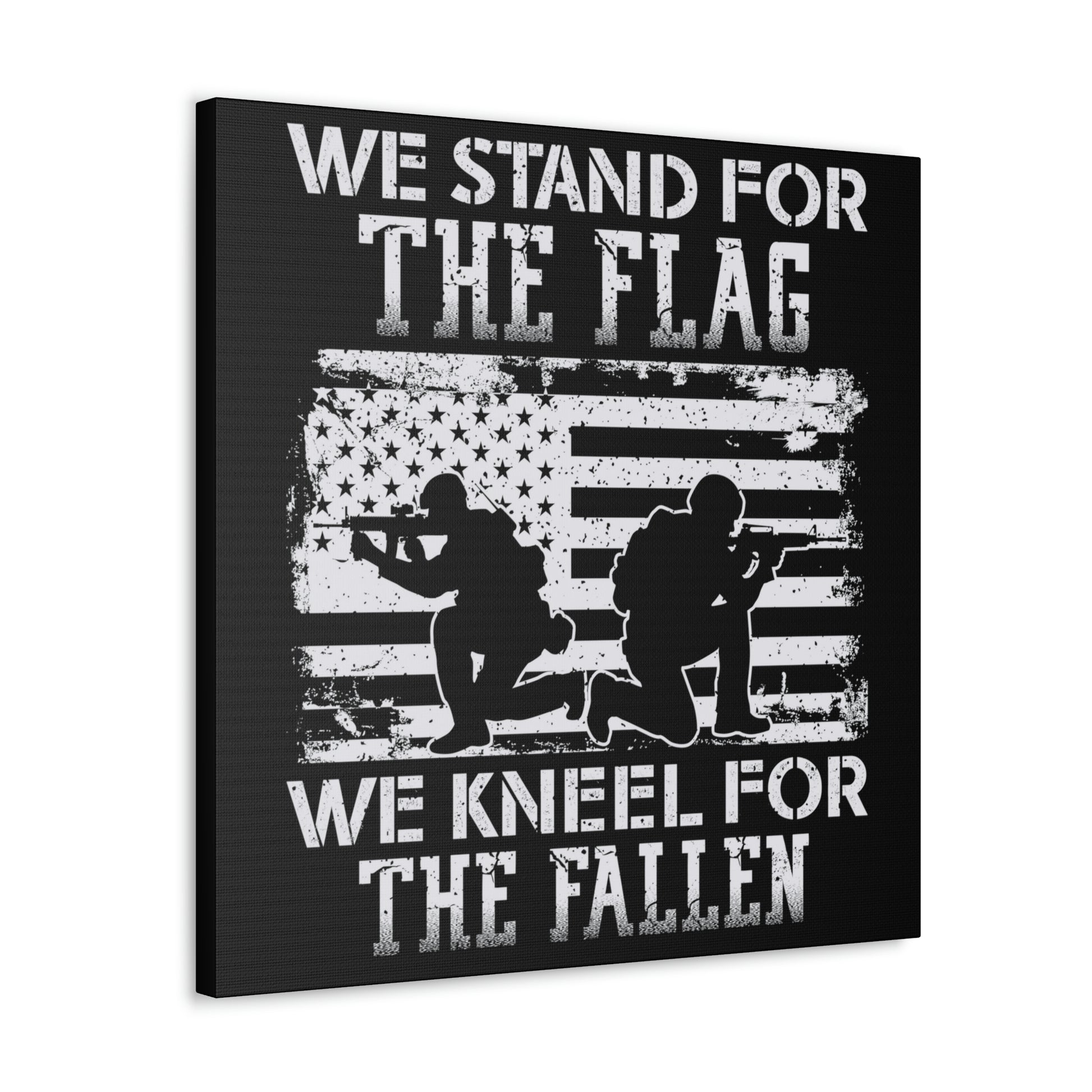 "We Stand, We Kneel" Flag Canvas Wall Art - Weave Got Gifts - Unique Gifts You Won’t Find Anywhere Else!