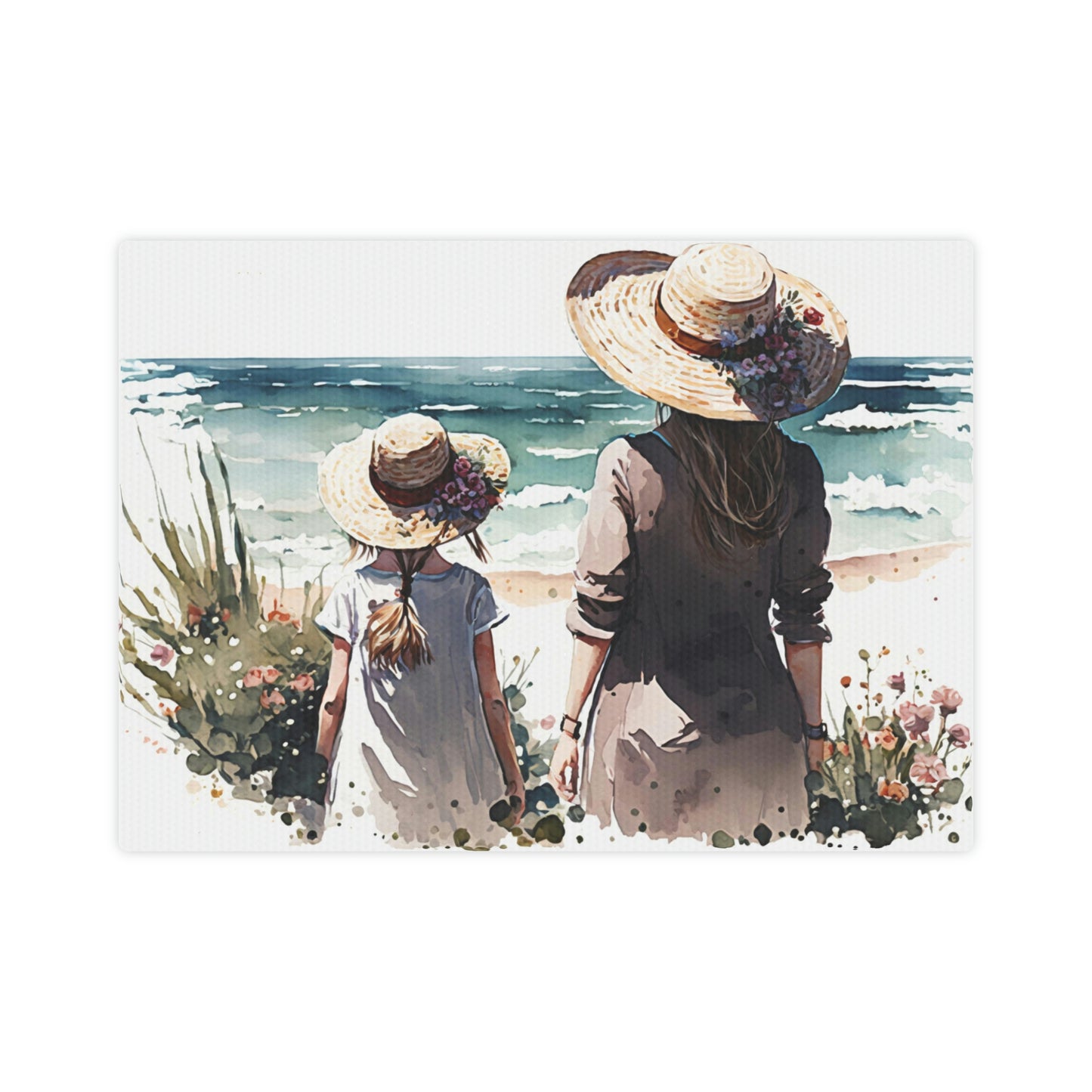 "Mom & Daughter" Watercolor Wall Art - Weave Got Gifts - Unique Gifts You Won’t Find Anywhere Else!