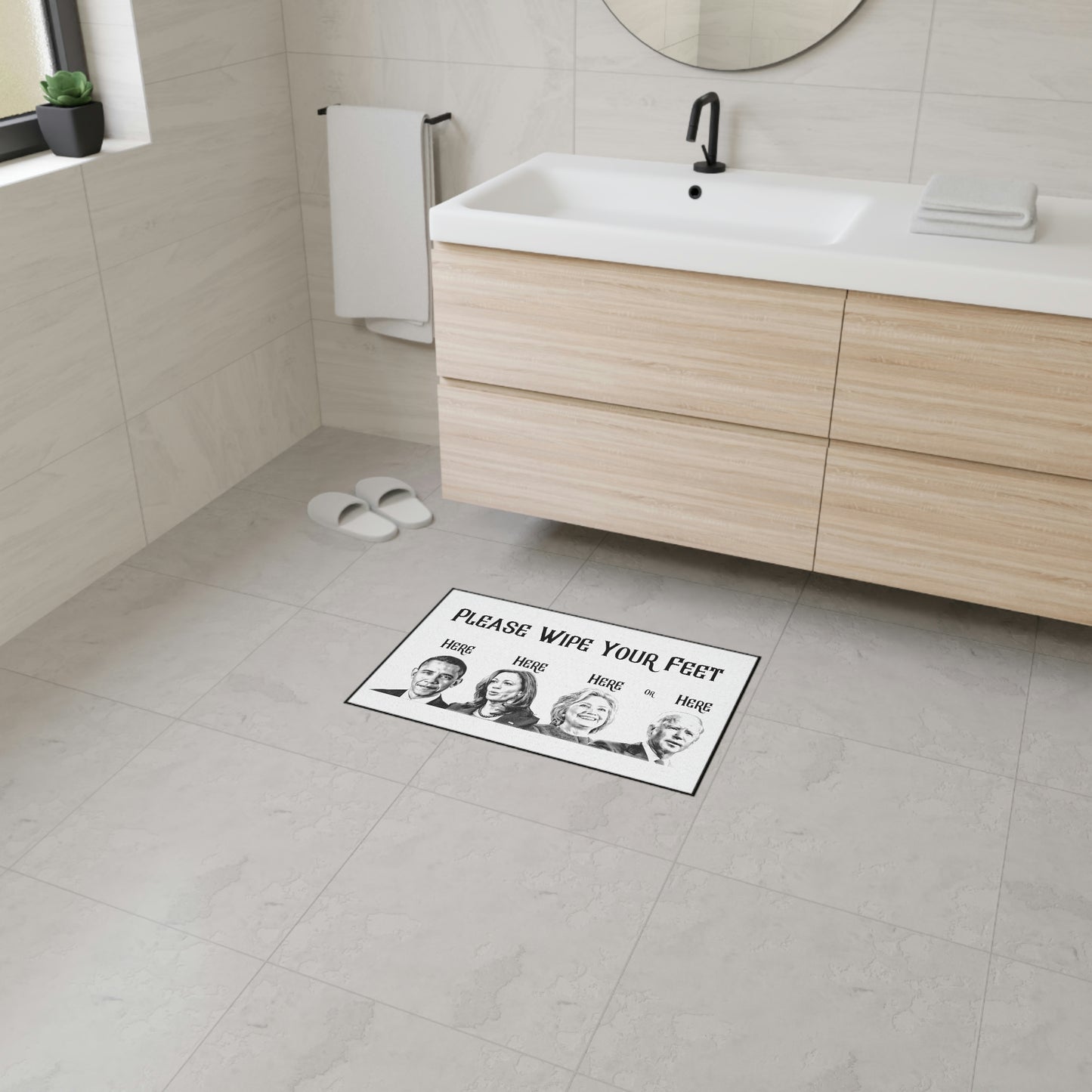 "Please Wipe Your Feet HERE" Funny Door Mat - Weave Got Gifts - Unique Gifts You Won’t Find Anywhere Else!