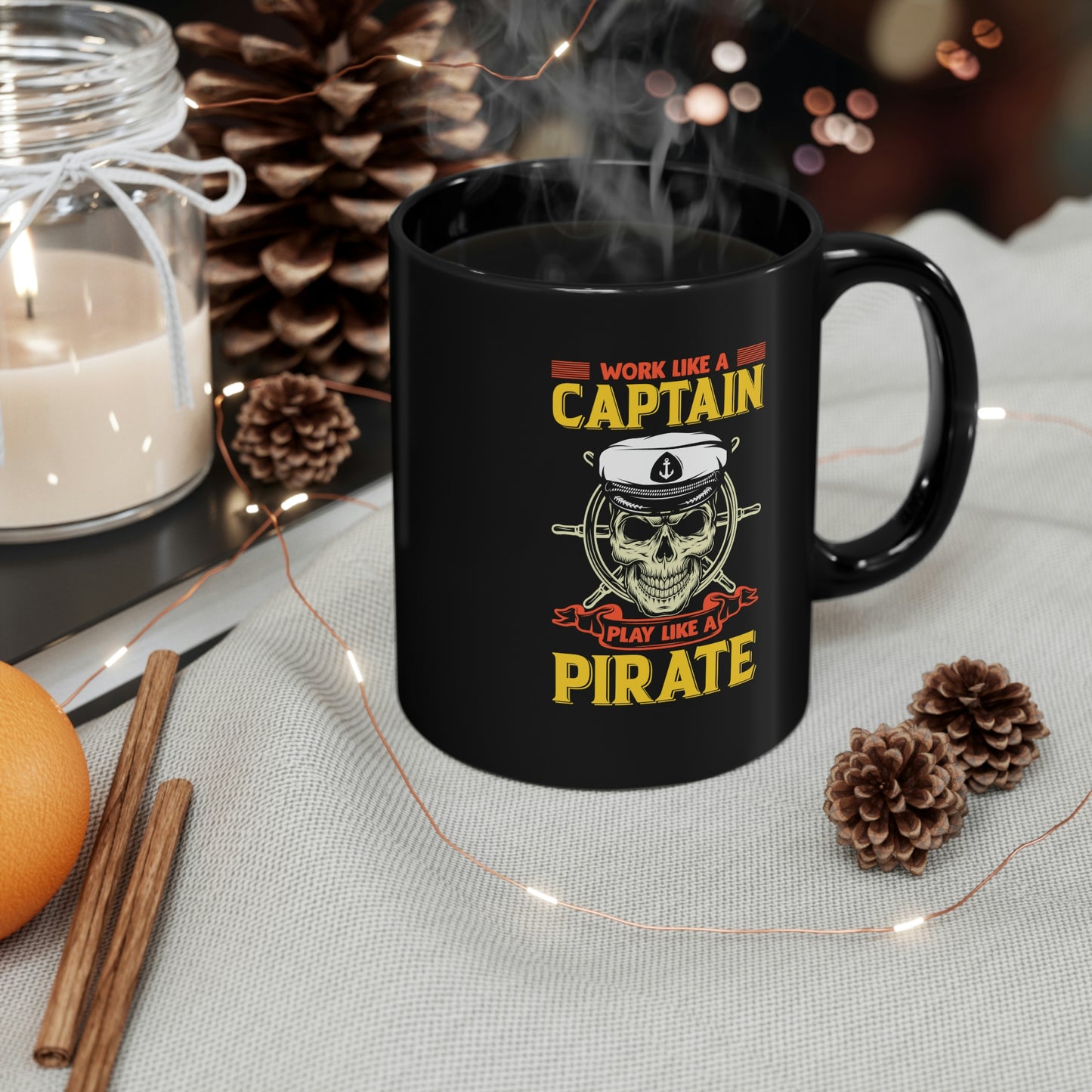 "Work Like A Captain, Play Like A Pirate" Coffee Mug - Weave Got Gifts - Unique Gifts You Won’t Find Anywhere Else!
