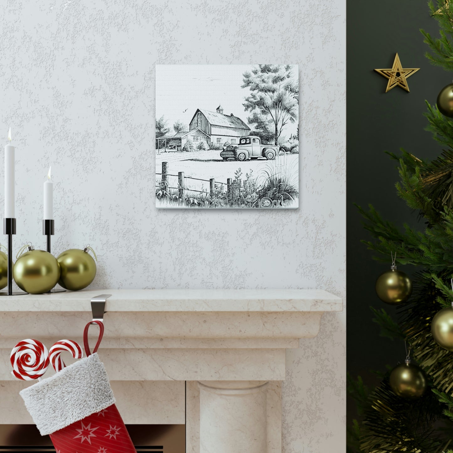 "Rustic Farm Memories" Canvas Wall Art - Weave Got Gifts - Unique Gifts You Won’t Find Anywhere Else!