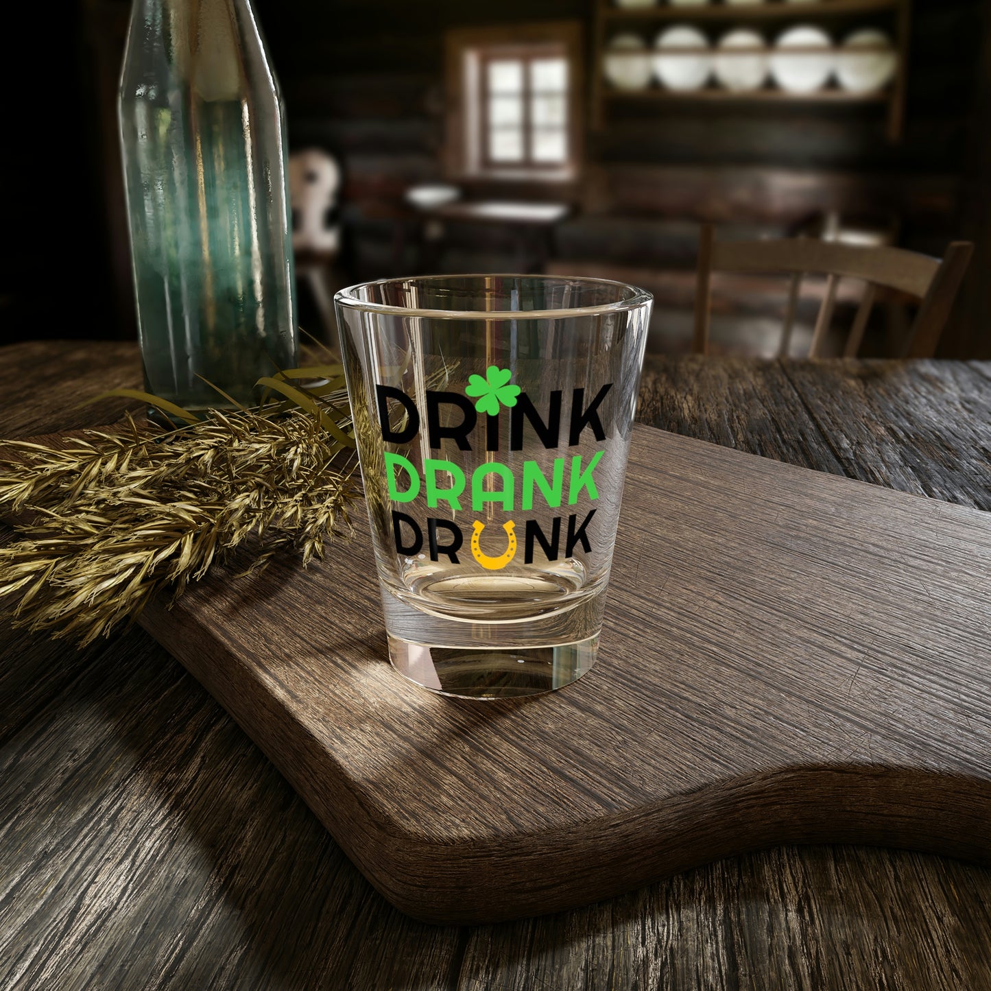 "Drink, Drank, Drunk" Shot Glass 1.5oz - Weave Got Gifts - Unique Gifts You Won’t Find Anywhere Else!