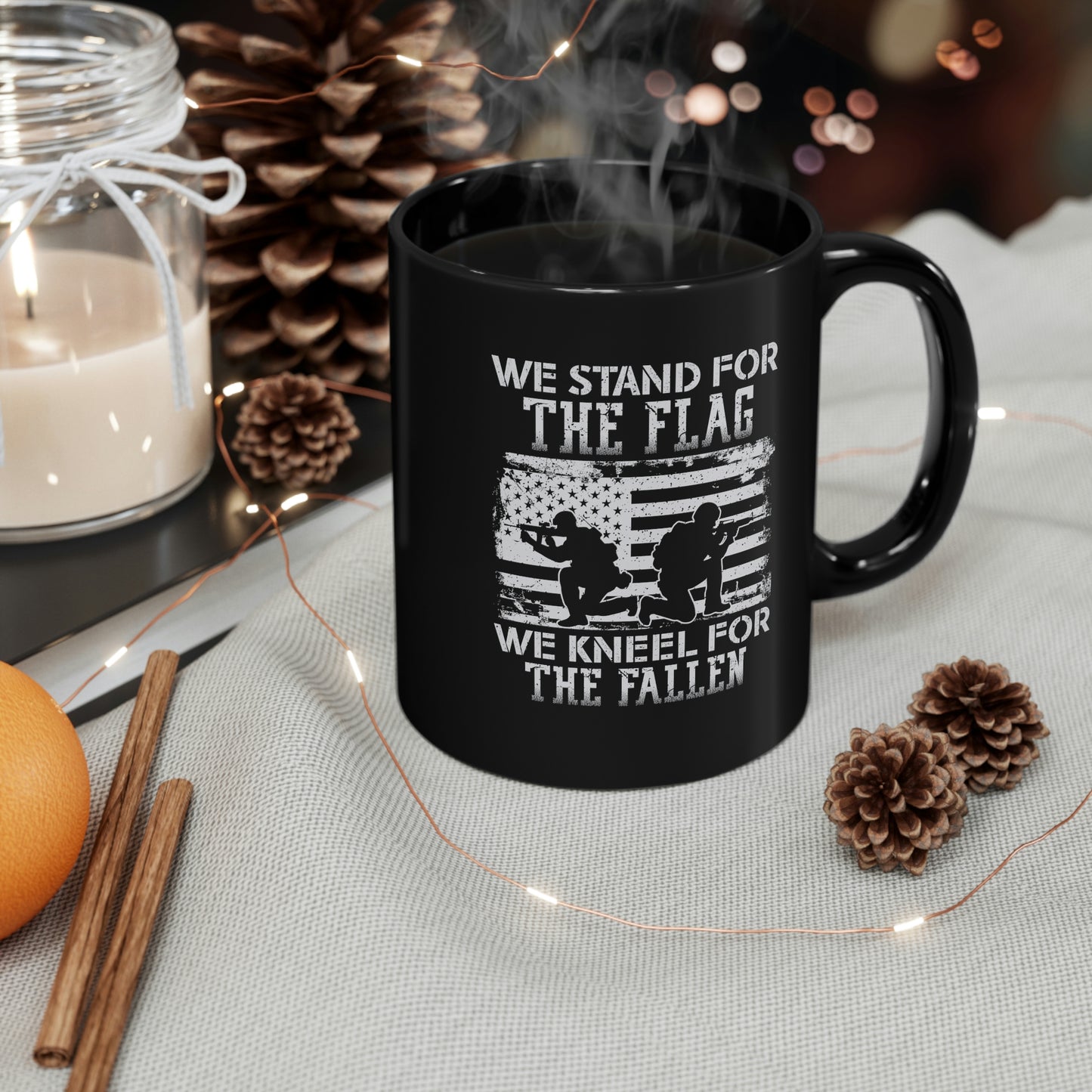 "Stand For The Flag, Kneel For The Fallen" Coffee Mug - Weave Got Gifts - Unique Gifts You Won’t Find Anywhere Else!