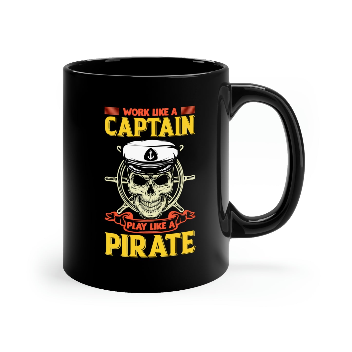 "Work Like A Captain, Play Like A Pirate" Coffee Mug - Weave Got Gifts - Unique Gifts You Won’t Find Anywhere Else!