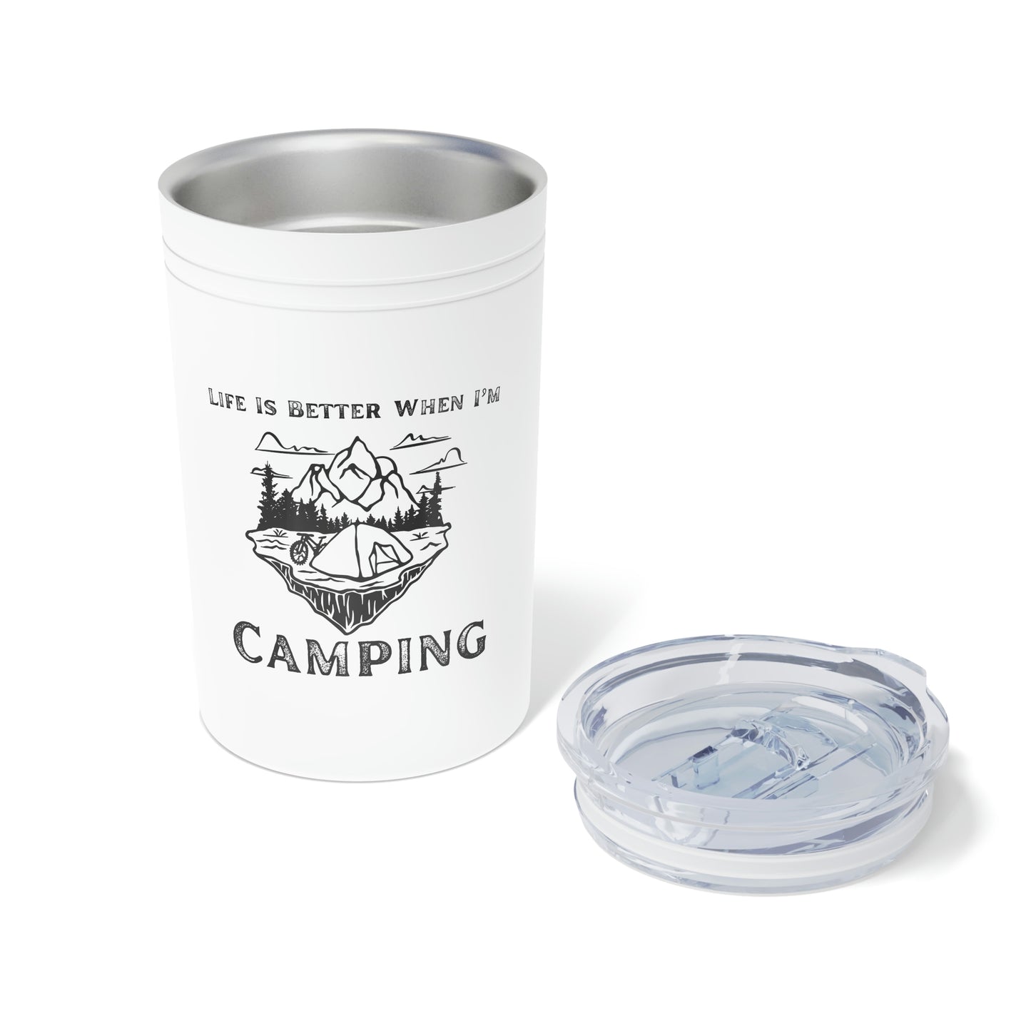 Double-wall insulated camping tumbler