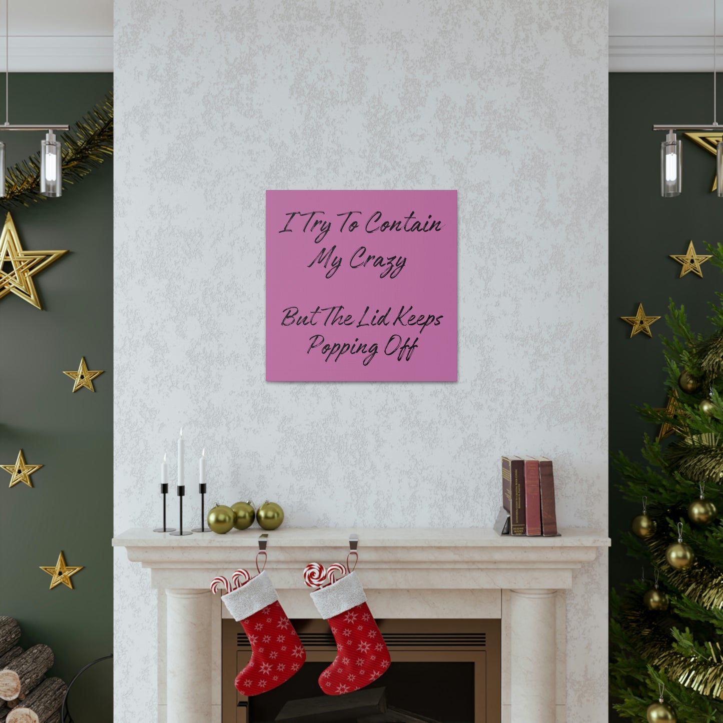 "I Try To Contain My Crazy" Wall Art - Weave Got Gifts - Unique Gifts You Won’t Find Anywhere Else!