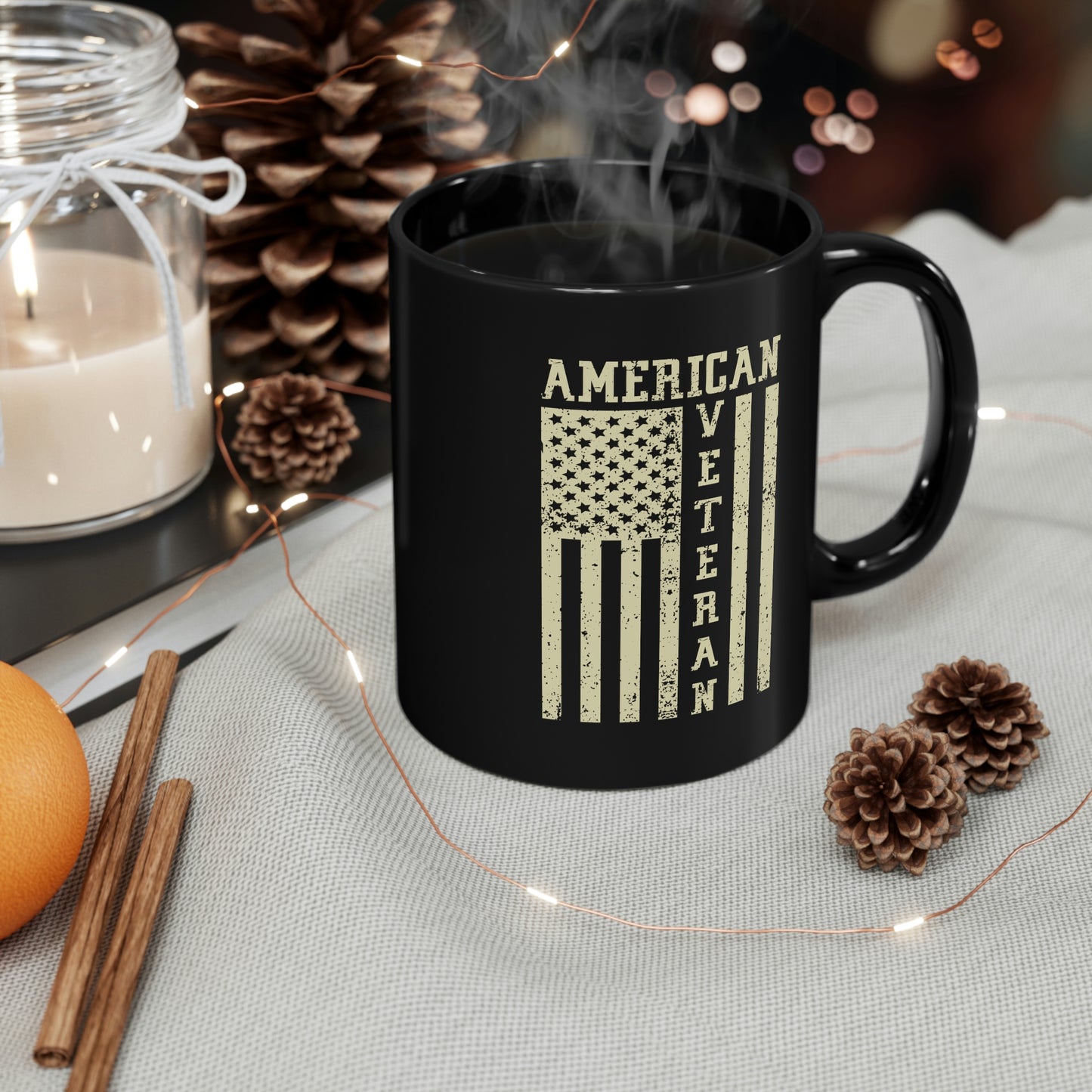"American Veteran" Black Mug - Weave Got Gifts - Unique Gifts You Won’t Find Anywhere Else!