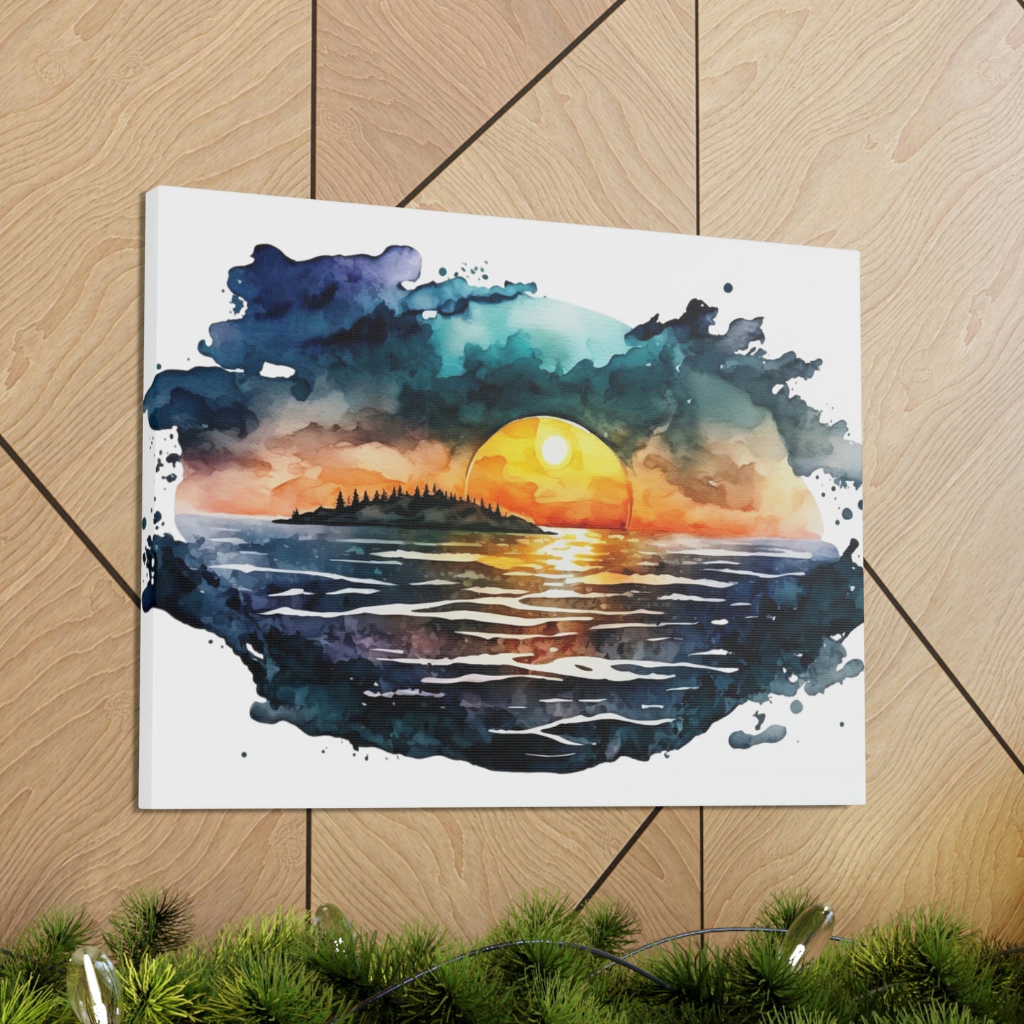 "Sunset At The Lake" Wall Art - Weave Got Gifts - Unique Gifts You Won’t Find Anywhere Else!