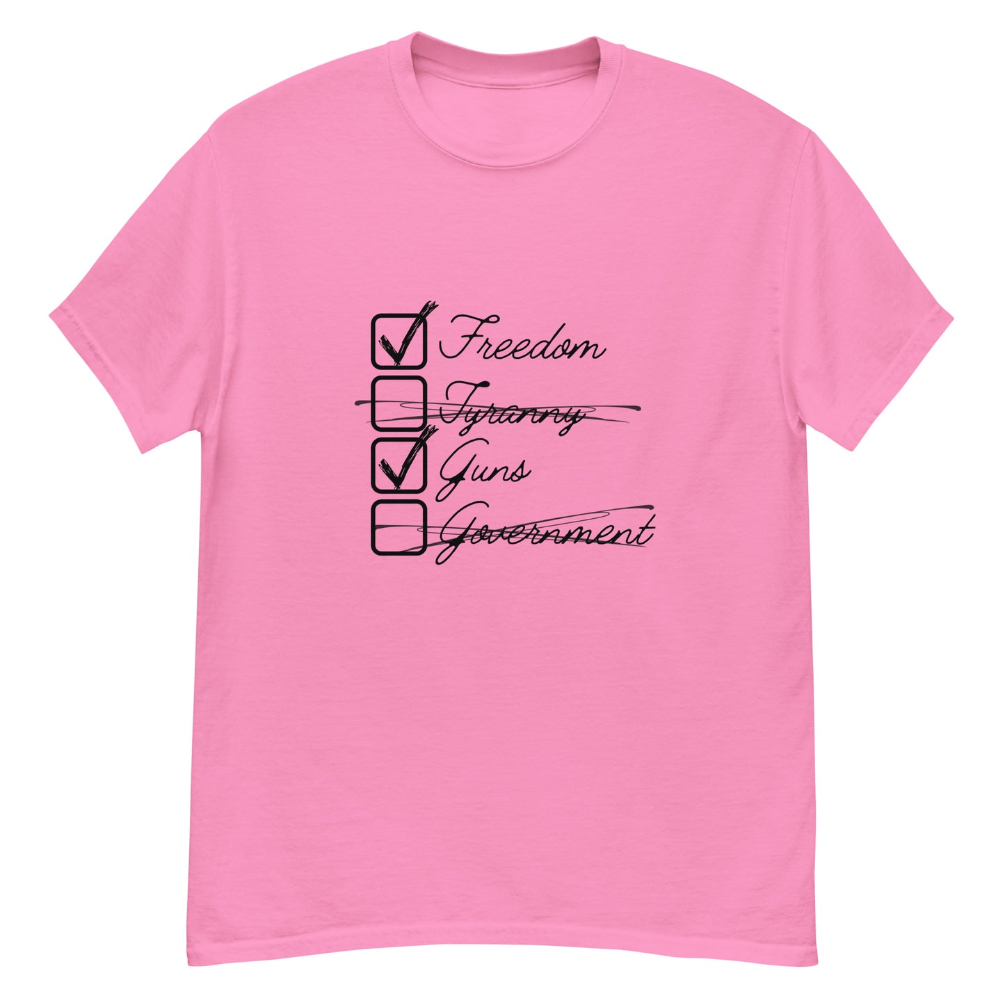 "Freedom, Tyranny, Guns & Government" Men's T-Shirt - Weave Got Gifts - Unique Gifts You Won’t Find Anywhere Else!