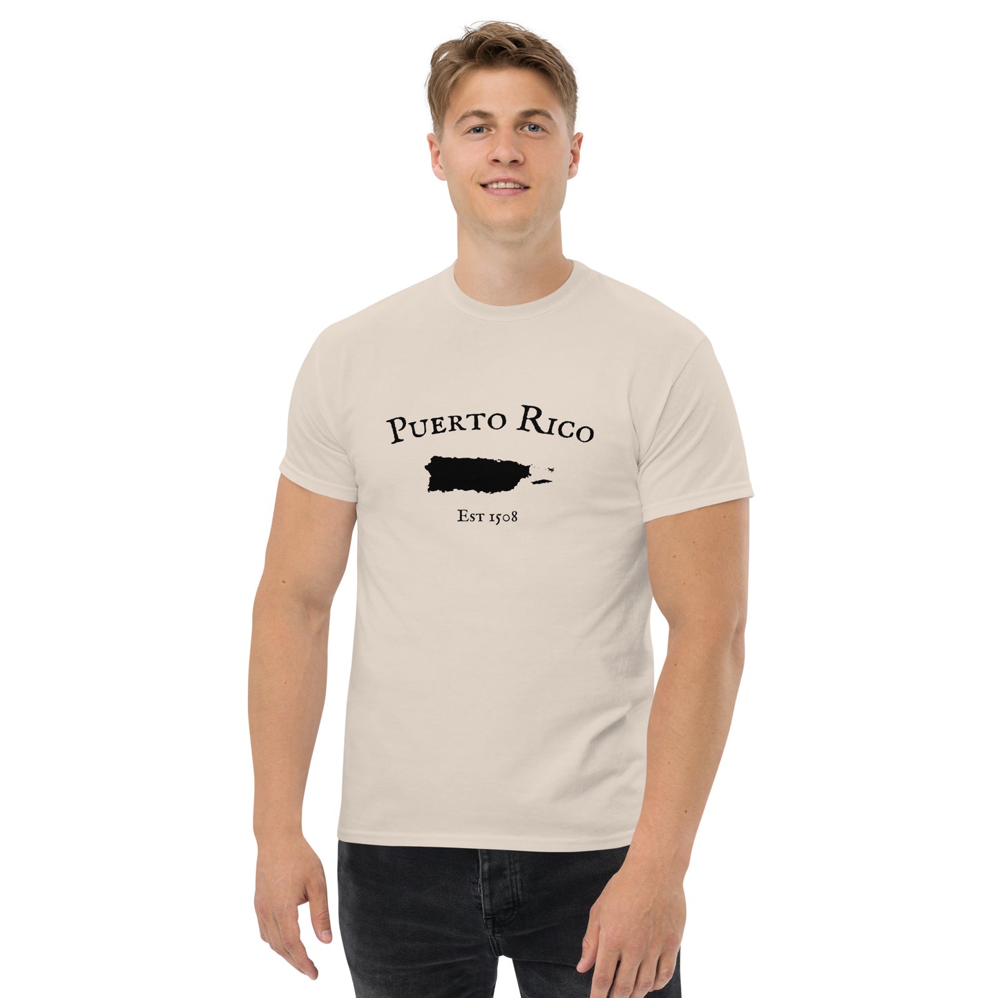 "Puerto Rico Established In 1508" Men’s T-Shirt - Weave Got Gifts - Unique Gifts You Won’t Find Anywhere Else!