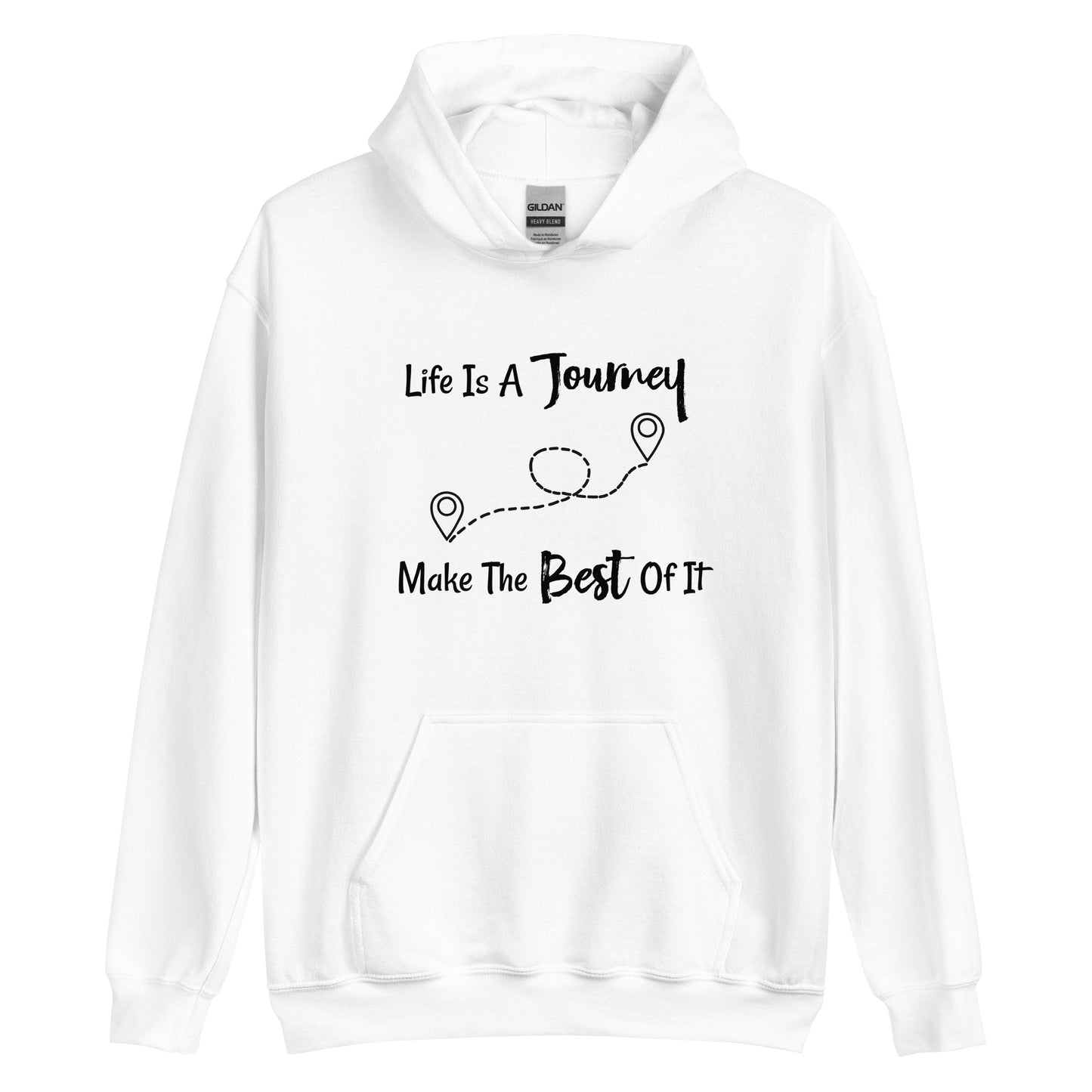 Uplifting hoodie for those who love adventure and inspiration