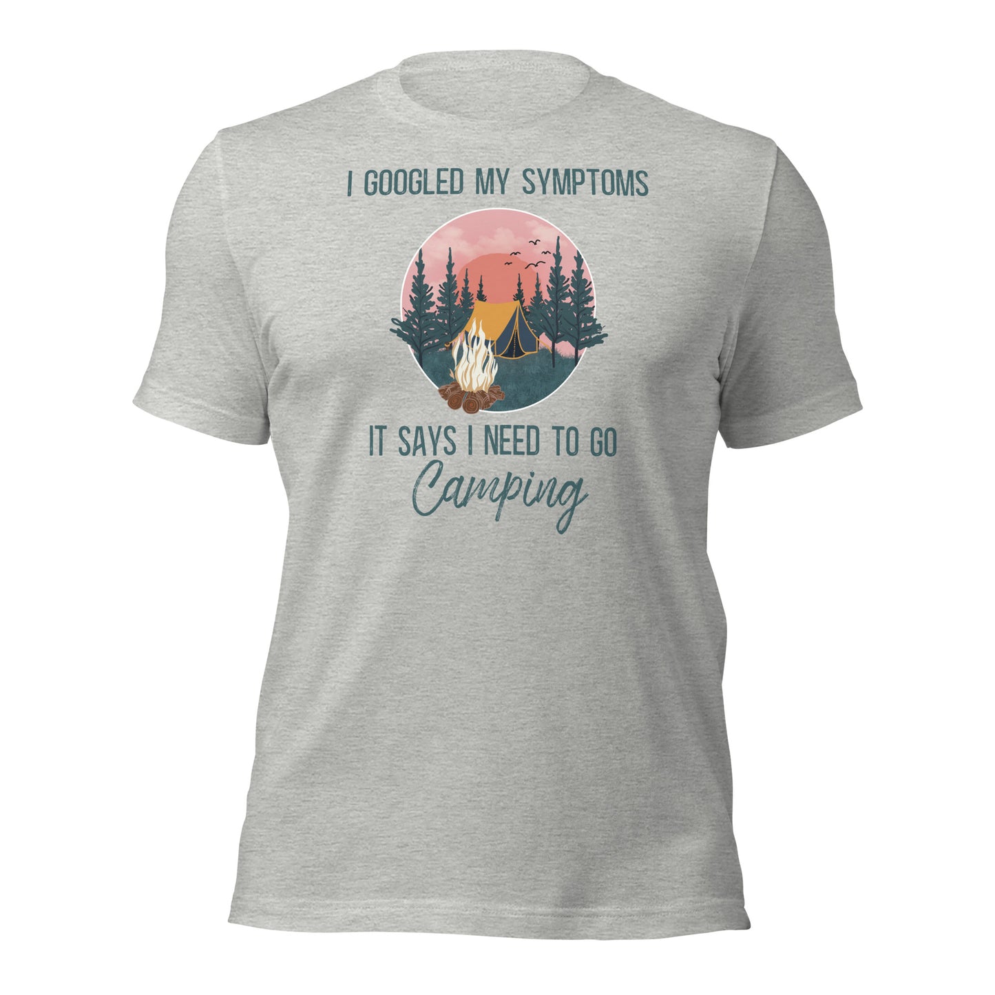 High-quality I Googled My Symptoms camping shirt for men and women