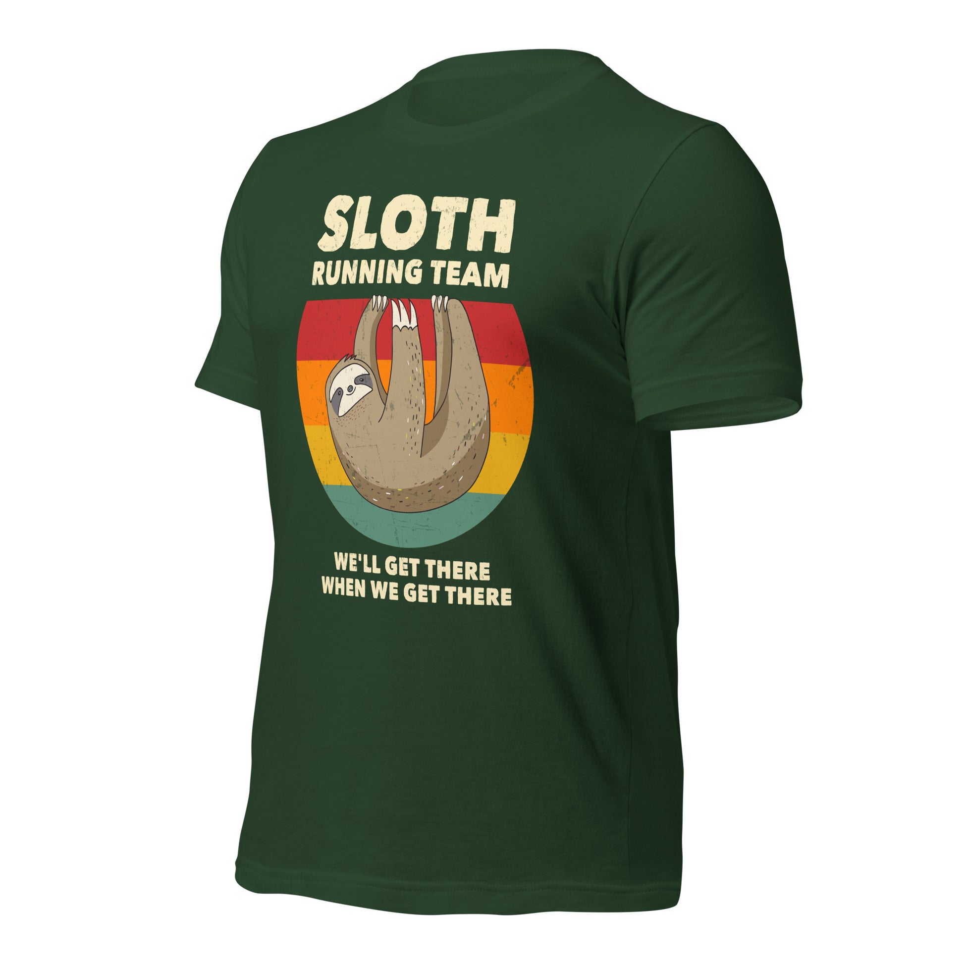 Comfortable retro sloth graphic tee