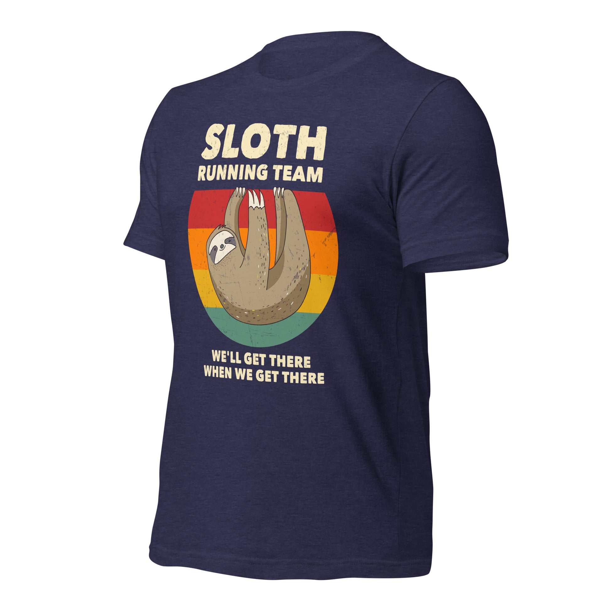 Retro sloth shirt for slow and steady fans
