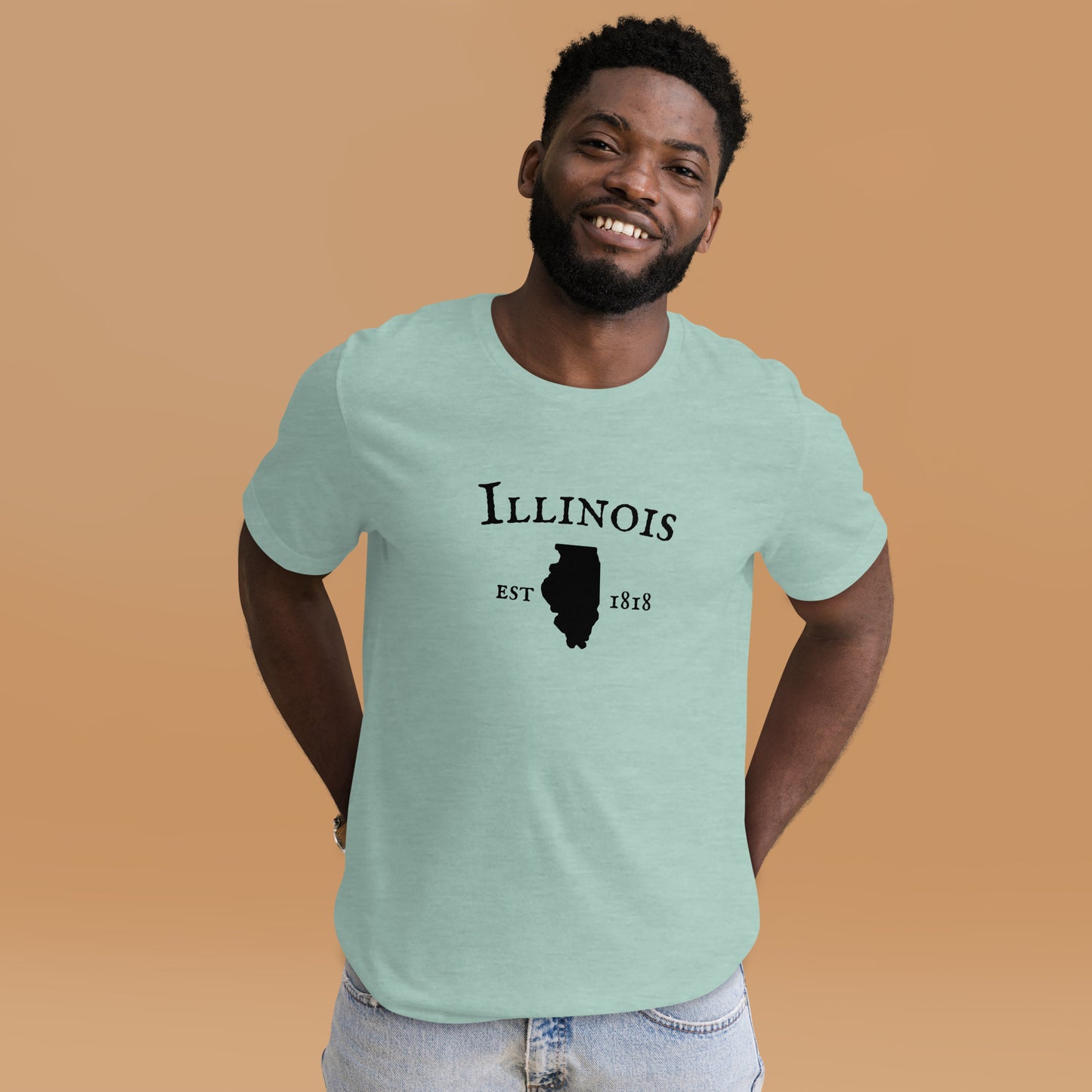 "Illinois Established In 1818" T-Shirt - Weave Got Gifts - Unique Gifts You Won’t Find Anywhere Else!