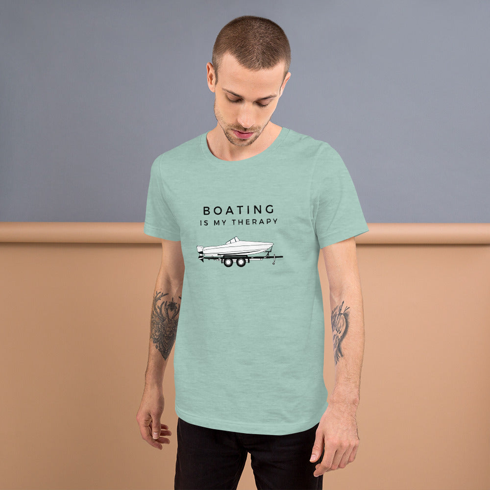 "Boating Is My Therapy" T-Shirt - Weave Got Gifts - Unique Gifts You Won’t Find Anywhere Else!