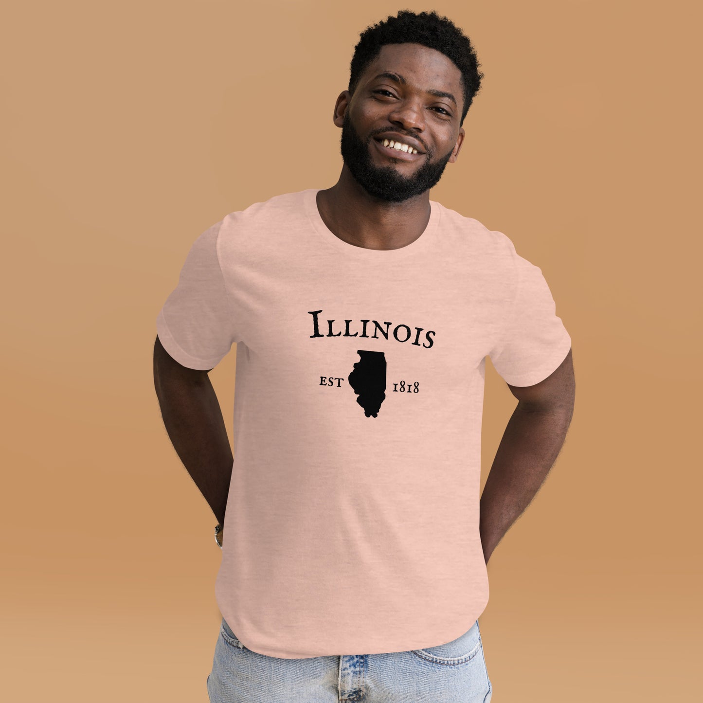 "Illinois Established In 1818" T-Shirt - Weave Got Gifts - Unique Gifts You Won’t Find Anywhere Else!