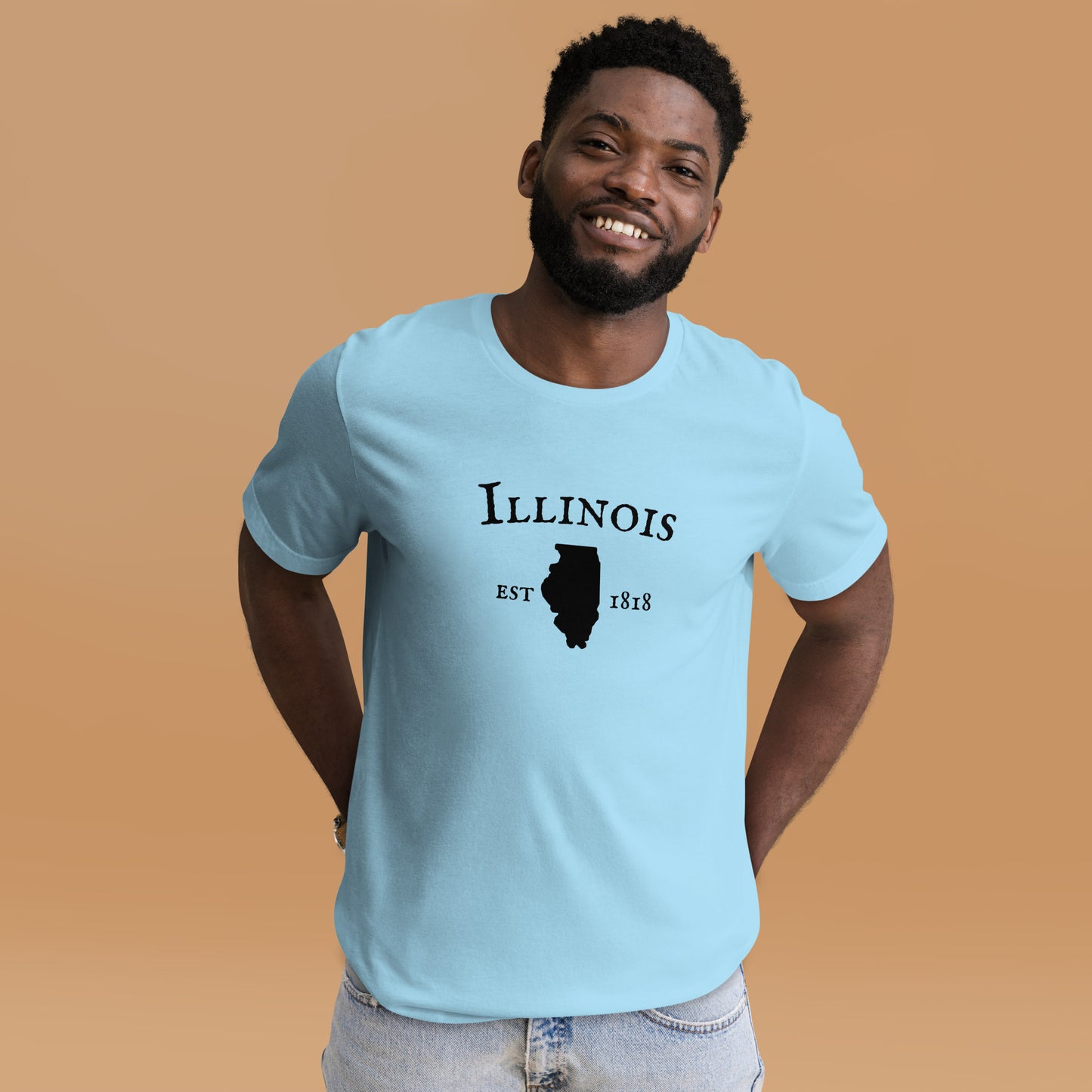 "Illinois Established In 1818" T-Shirt - Weave Got Gifts - Unique Gifts You Won’t Find Anywhere Else!