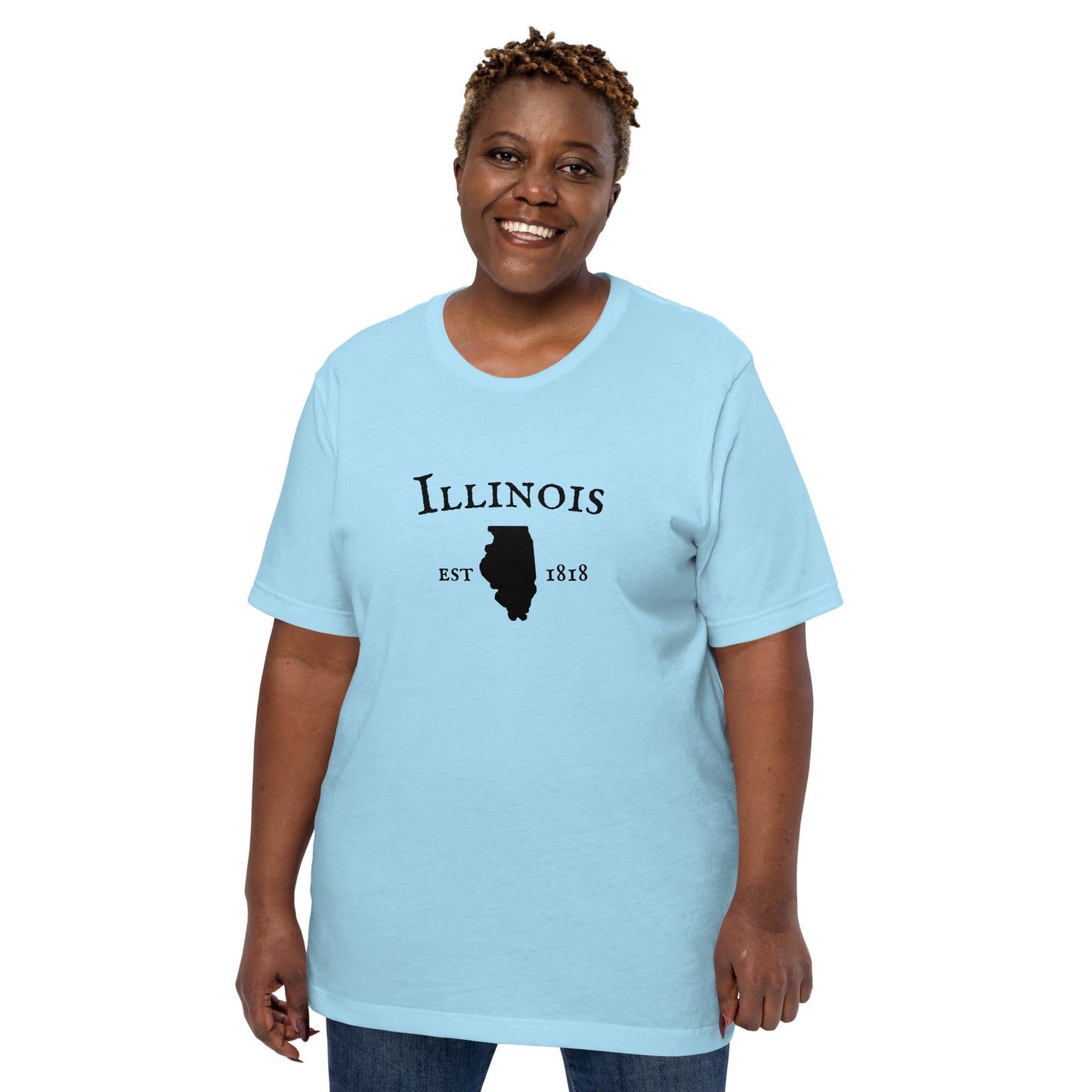 "Illinois Established In 1818" T-Shirt - Weave Got Gifts - Unique Gifts You Won’t Find Anywhere Else!