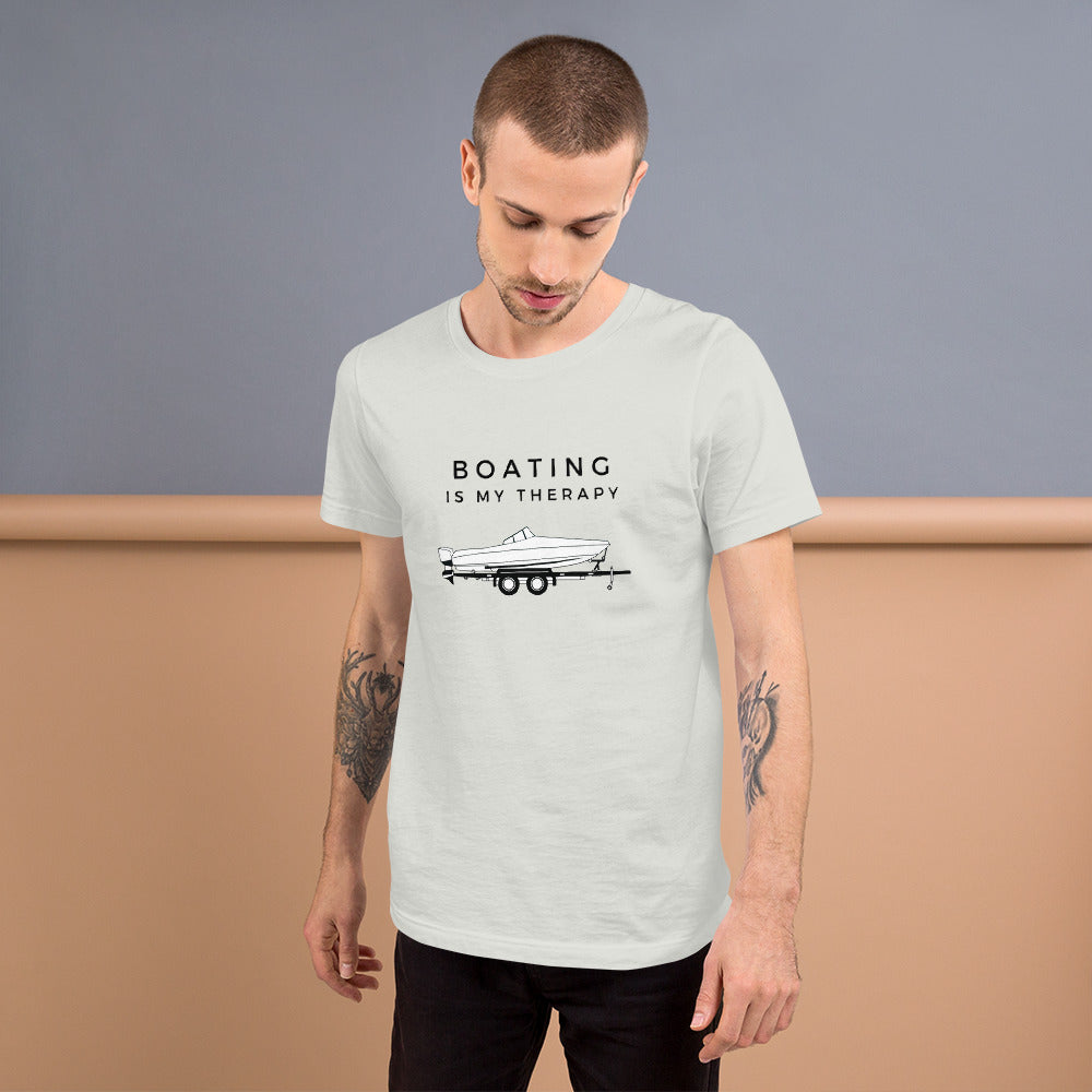 "Boating Is My Therapy" T-Shirt - Weave Got Gifts - Unique Gifts You Won’t Find Anywhere Else!