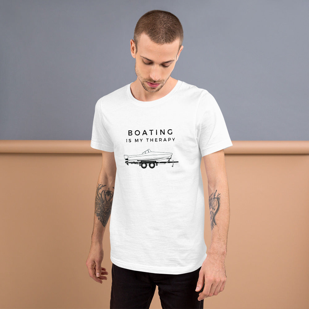 "Boating Is My Therapy" T-Shirt - Weave Got Gifts - Unique Gifts You Won’t Find Anywhere Else!