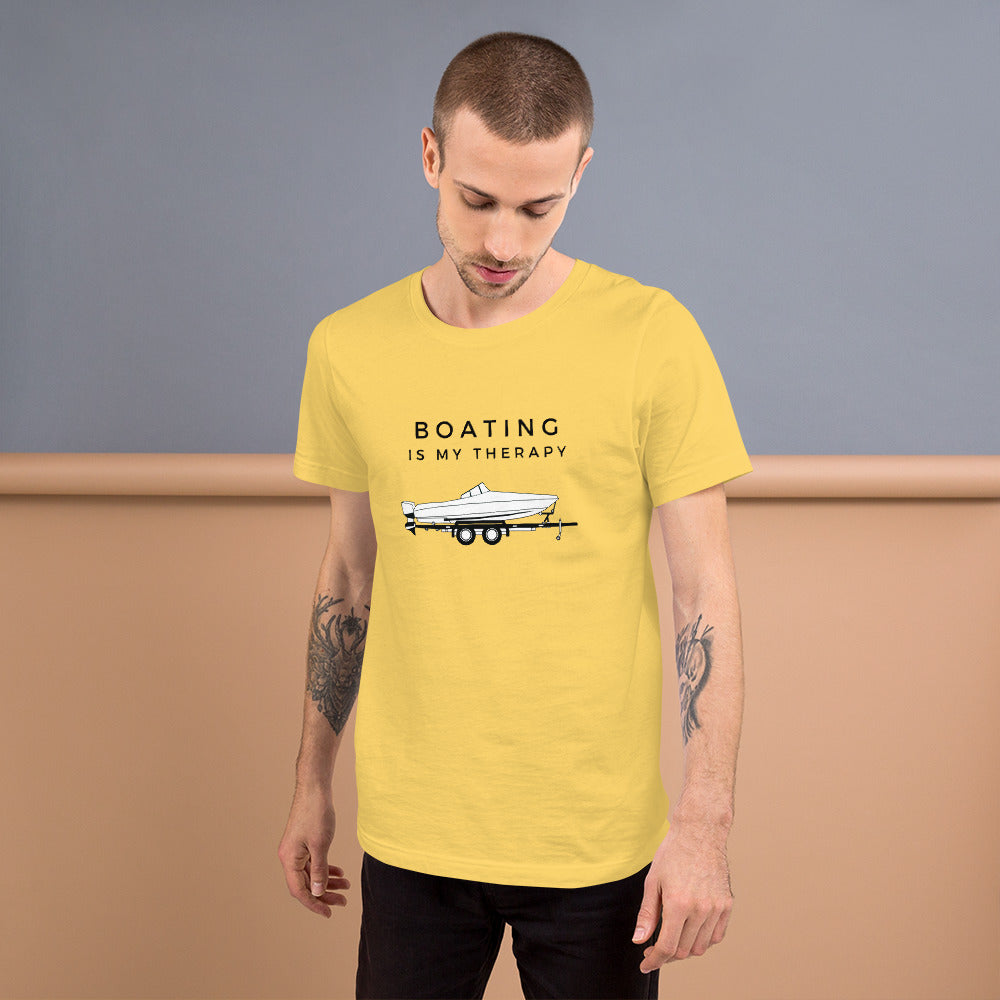 "Boating Is My Therapy" T-Shirt - Weave Got Gifts - Unique Gifts You Won’t Find Anywhere Else!