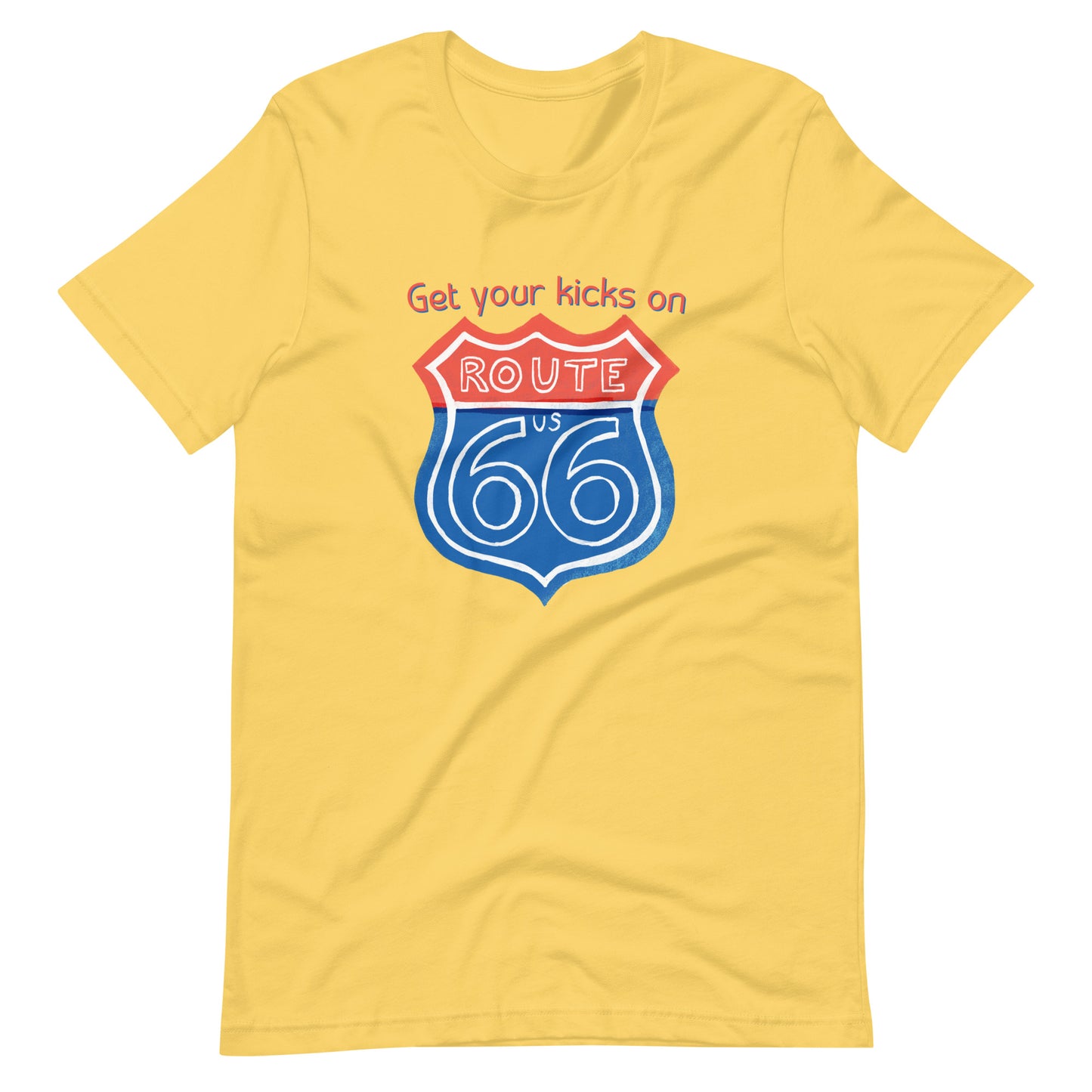 Classic Route 66 tee shirt for travelers and nostalgia seekers