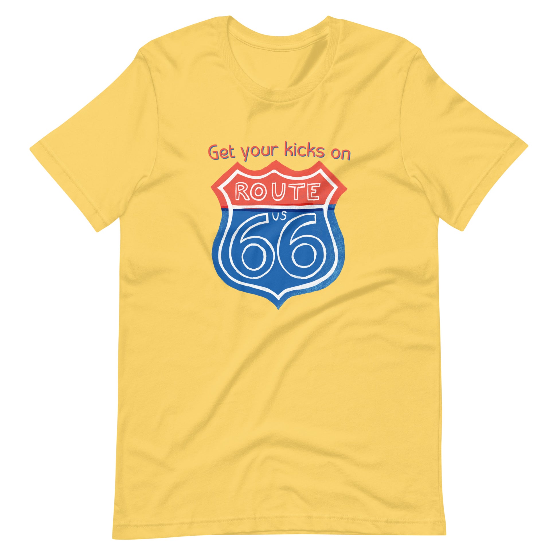 Classic Route 66 tee shirt for travelers and nostalgia seekers