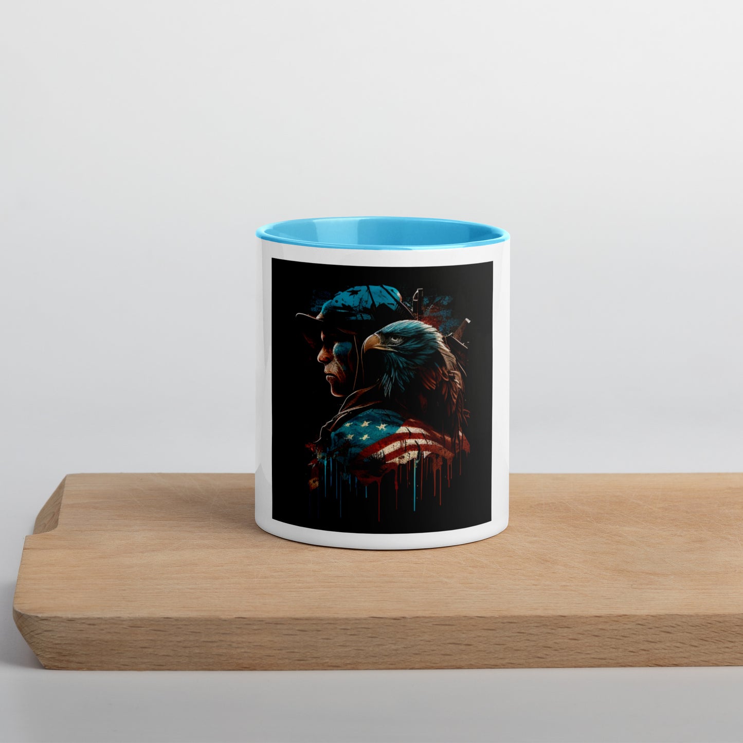 High-quality ceramic American soldier coffee mug
