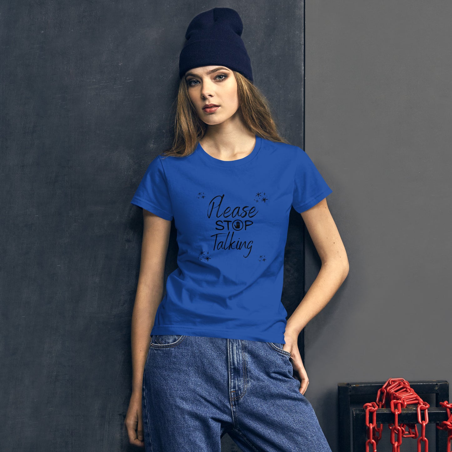 "Please Stop Talking" T-Shirt - Weave Got Gifts - Unique Gifts You Won’t Find Anywhere Else!