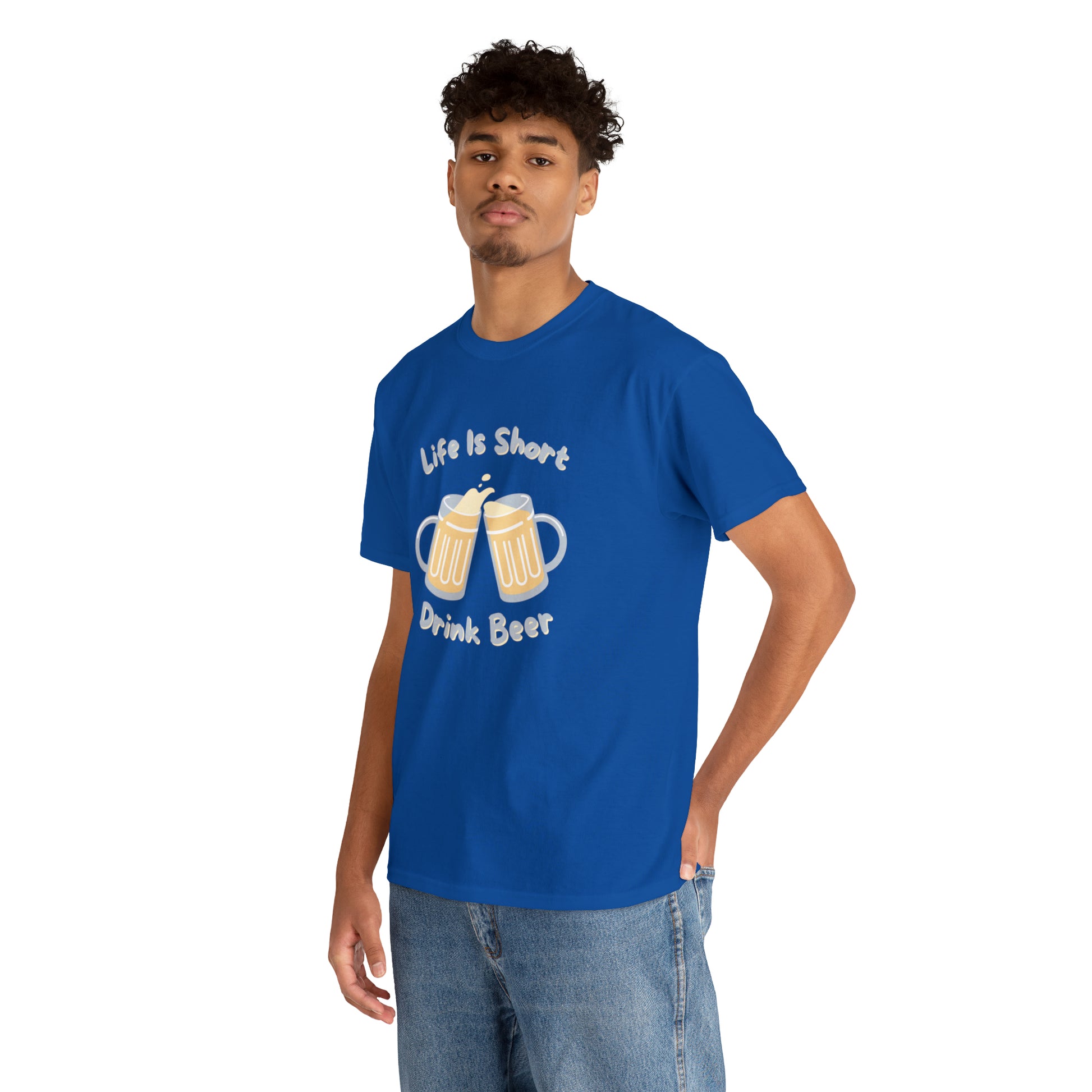 "Life Is Short, Drink Beer" T-Shirt - Weave Got Gifts - Unique Gifts You Won’t Find Anywhere Else!