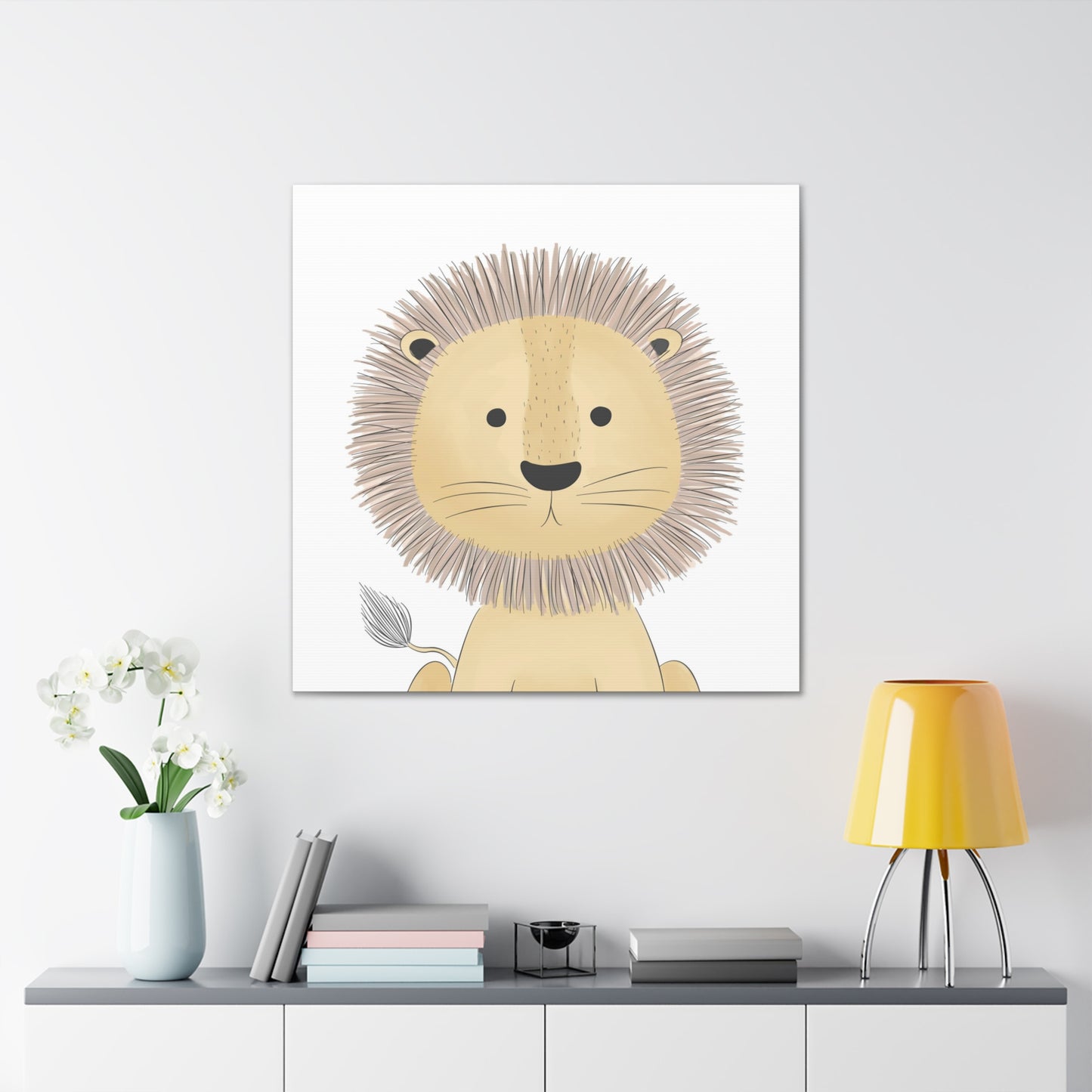 "Cute Lion" Canvas Wall Art - Weave Got Gifts - Unique Gifts You Won’t Find Anywhere Else!