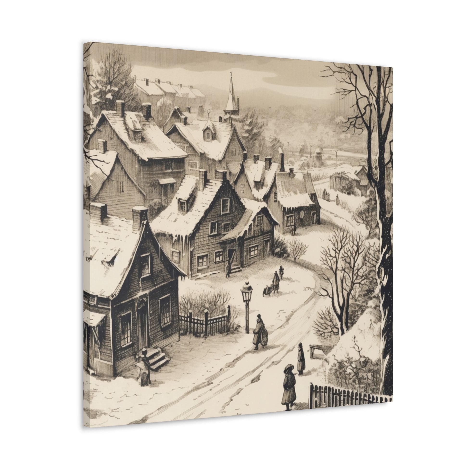 "Snowy Vintage Christmas" Wall Art - Weave Got Gifts - Unique Gifts You Won’t Find Anywhere Else!