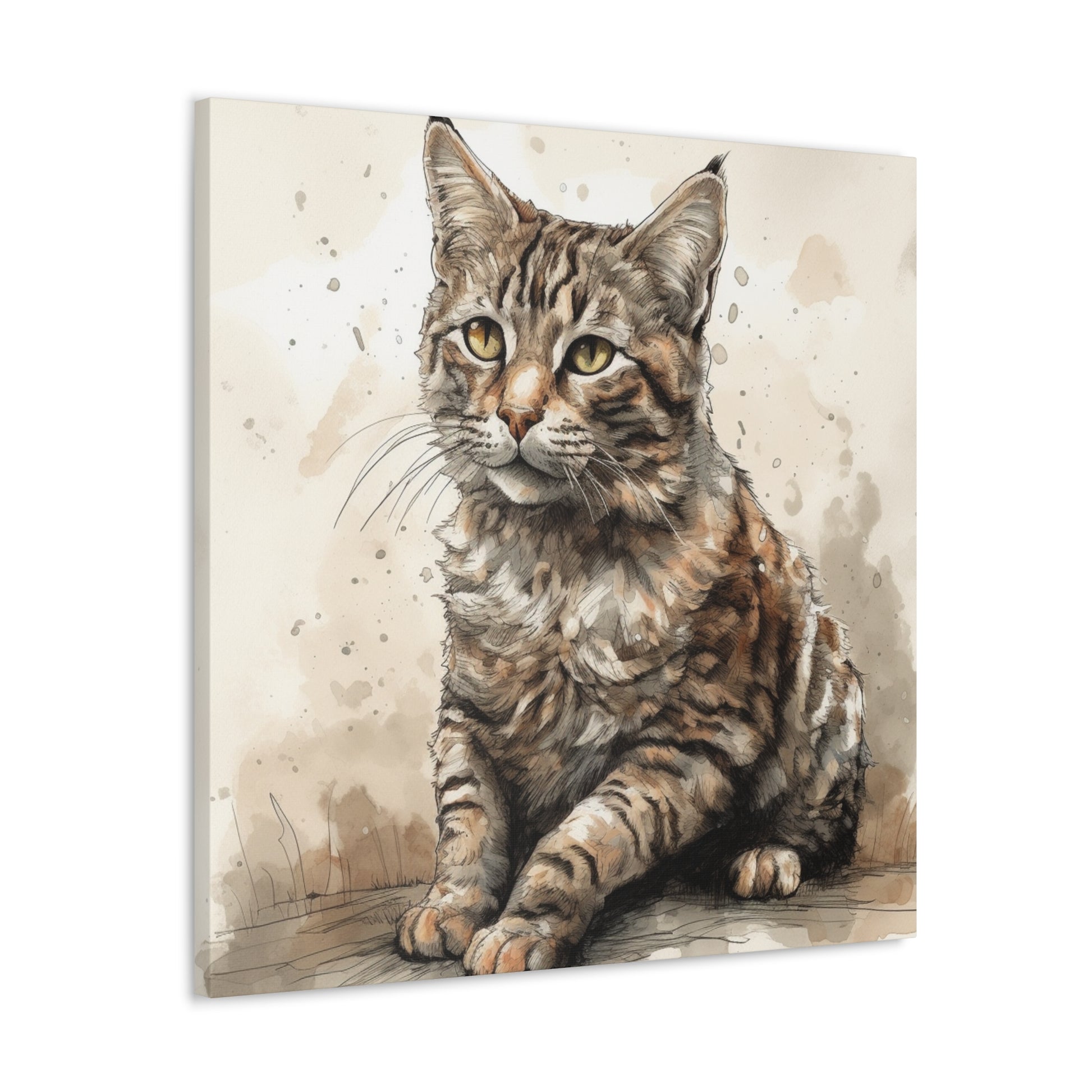 "Cat Illustration" Wall Art - Weave Got Gifts - Unique Gifts You Won’t Find Anywhere Else!