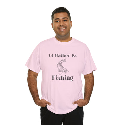 "Id Rather Be Fishing" T-Shirt - Weave Got Gifts - Unique Gifts You Won’t Find Anywhere Else!