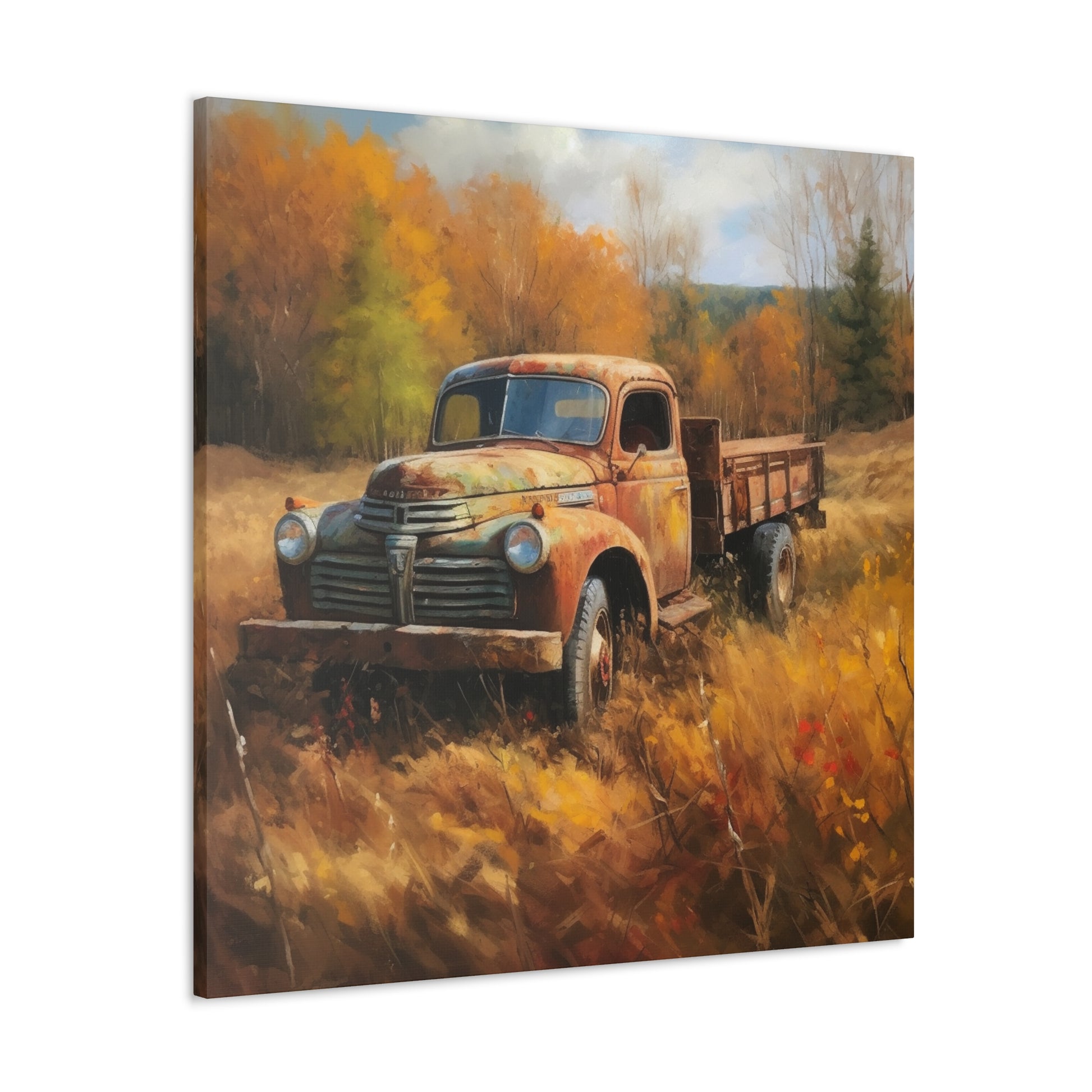 "Fall Farm Rustic Truck" Wall Art - Weave Got Gifts - Unique Gifts You Won’t Find Anywhere Else!