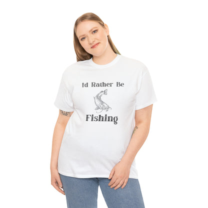 "Id Rather Be Fishing" T-Shirt - Weave Got Gifts - Unique Gifts You Won’t Find Anywhere Else!