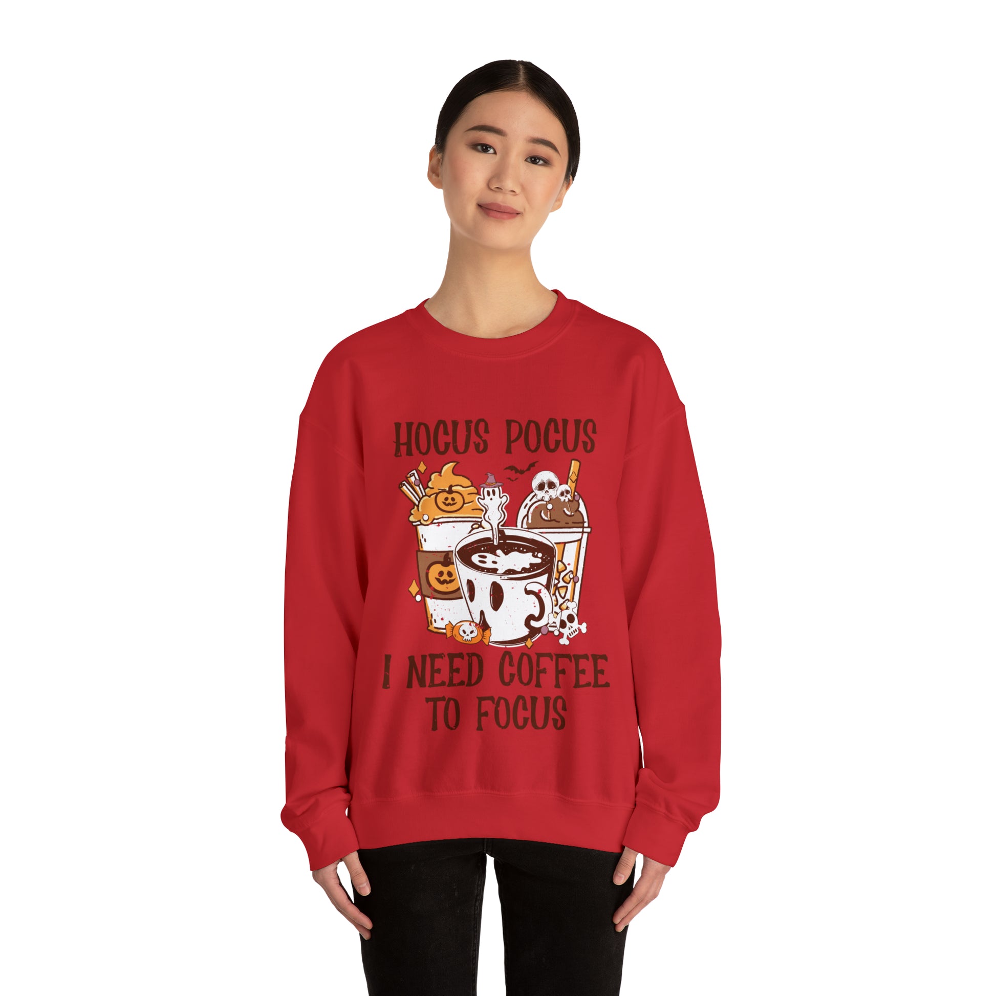 "Hocus Pocus I Need Coffee To Focus" Sweatshirt - Weave Got Gifts - Unique Gifts You Won’t Find Anywhere Else!