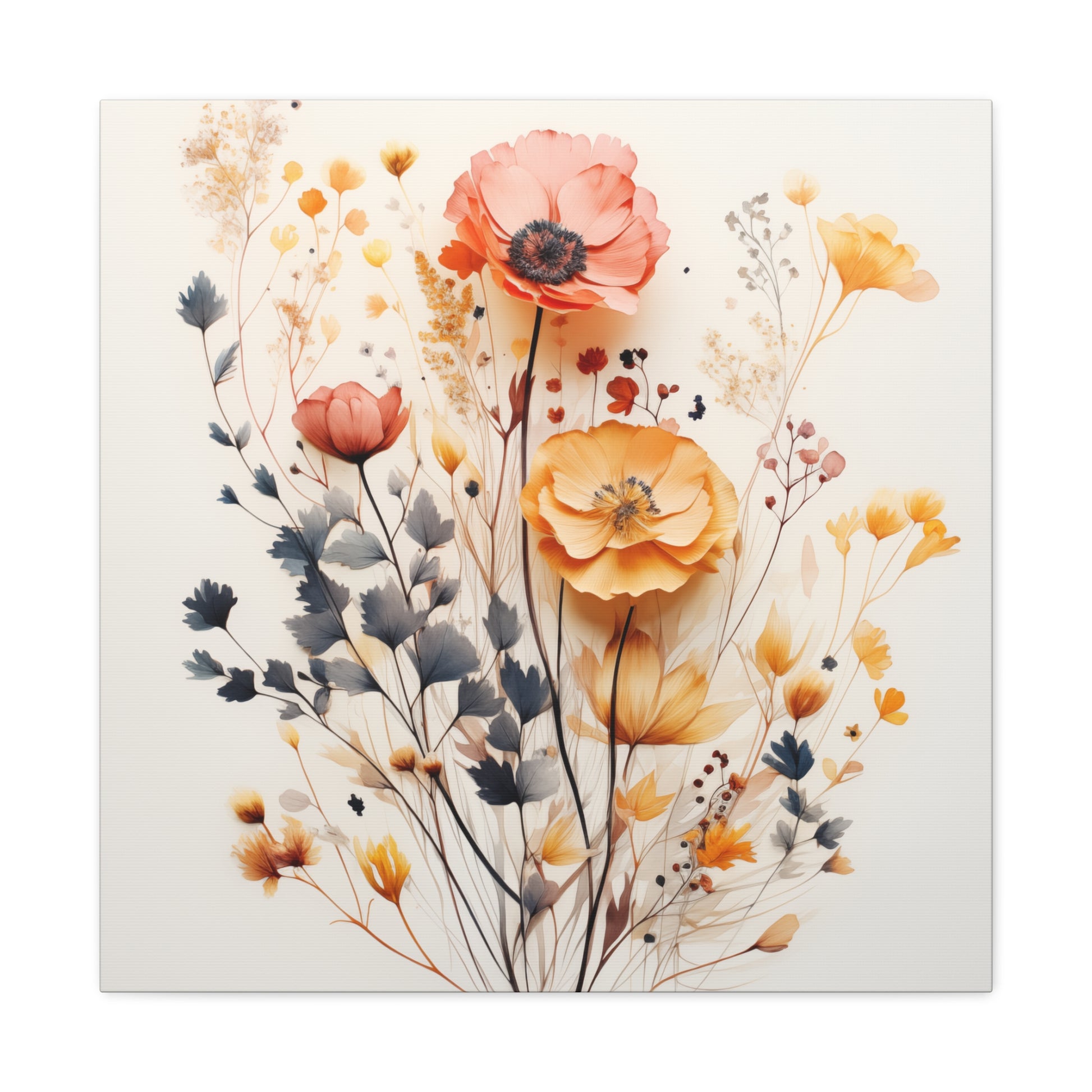 "Watercolor Flowers" Wall Art - Weave Got Gifts - Unique Gifts You Won’t Find Anywhere Else!