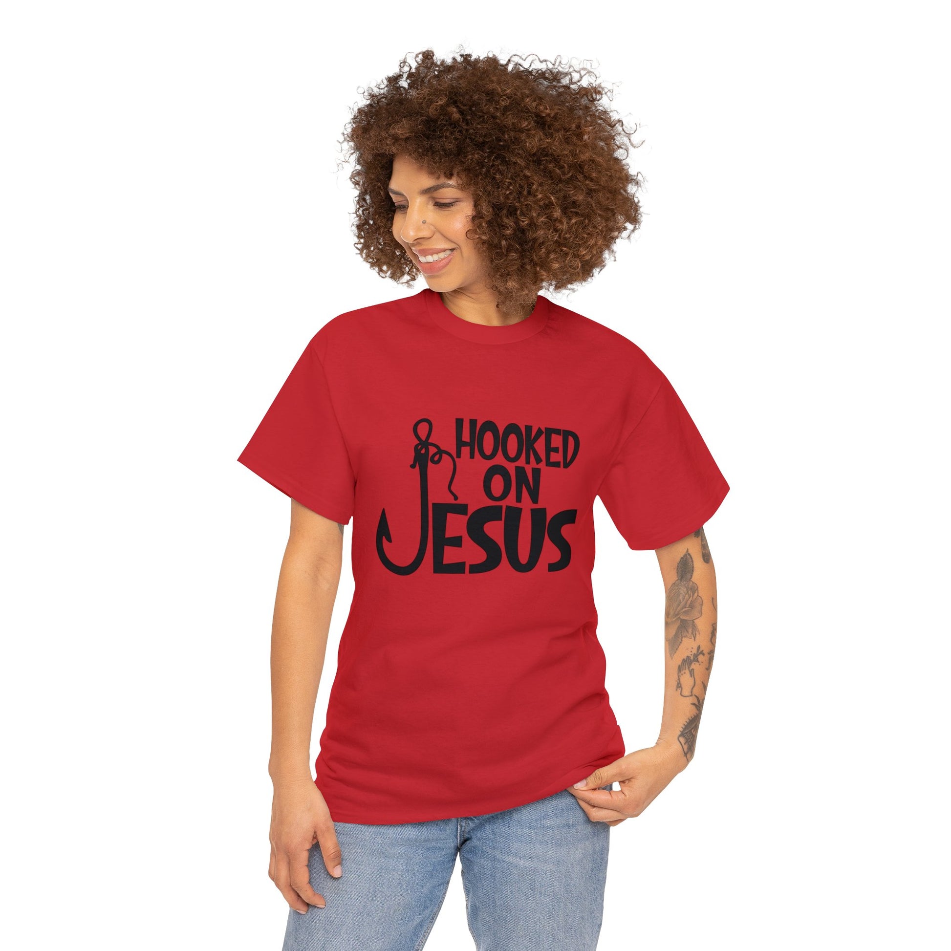 "Hooked on Jesus" T-Shirt - Weave Got Gifts - Unique Gifts You Won’t Find Anywhere Else!