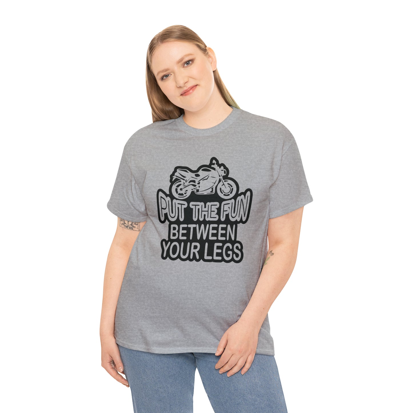 "Motorcycle, Put The Fun Between Your Legs" T-Shirt - Weave Got Gifts - Unique Gifts You Won’t Find Anywhere Else!