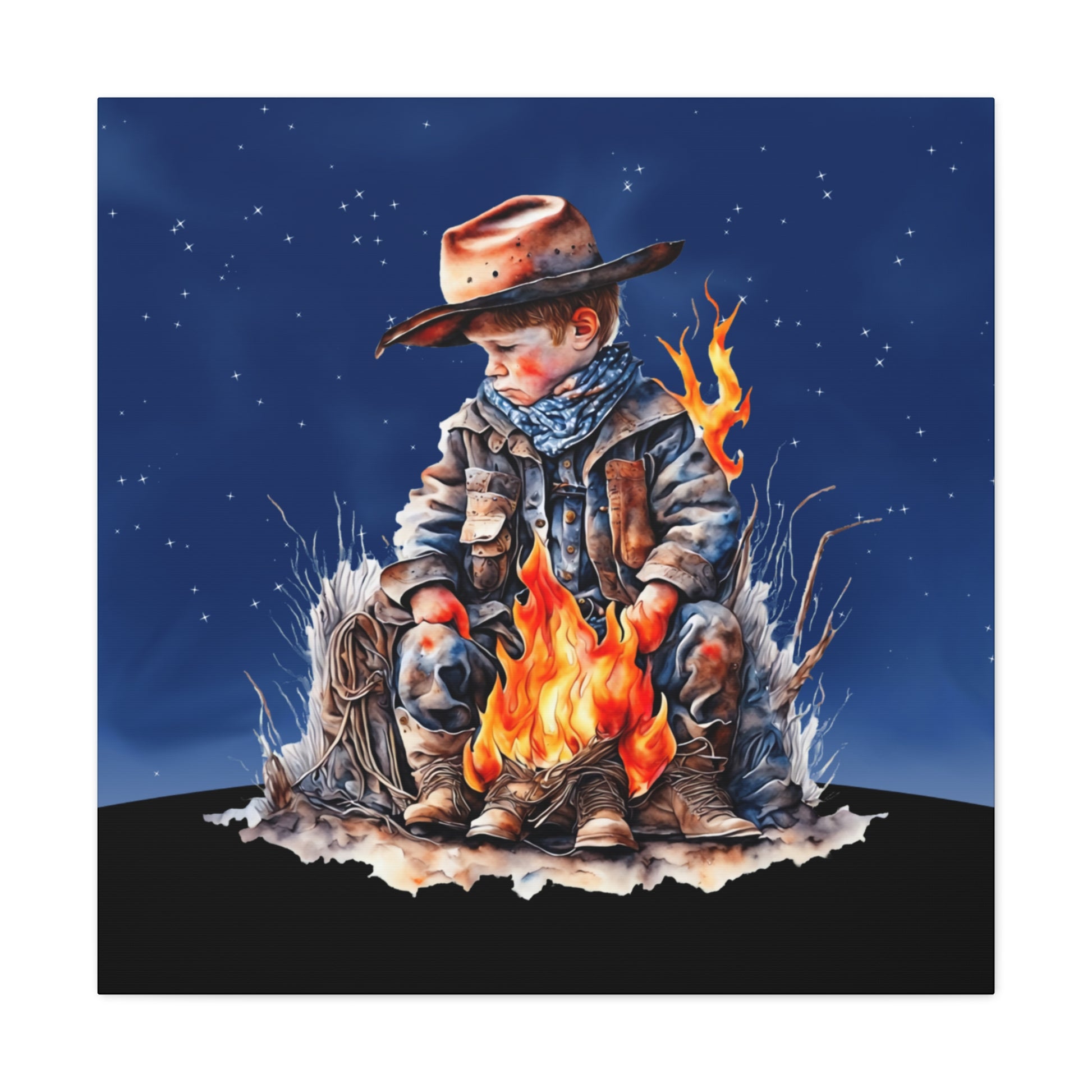 "Starry Night Cowboy" Wall Art - Weave Got Gifts - Unique Gifts You Won’t Find Anywhere Else!