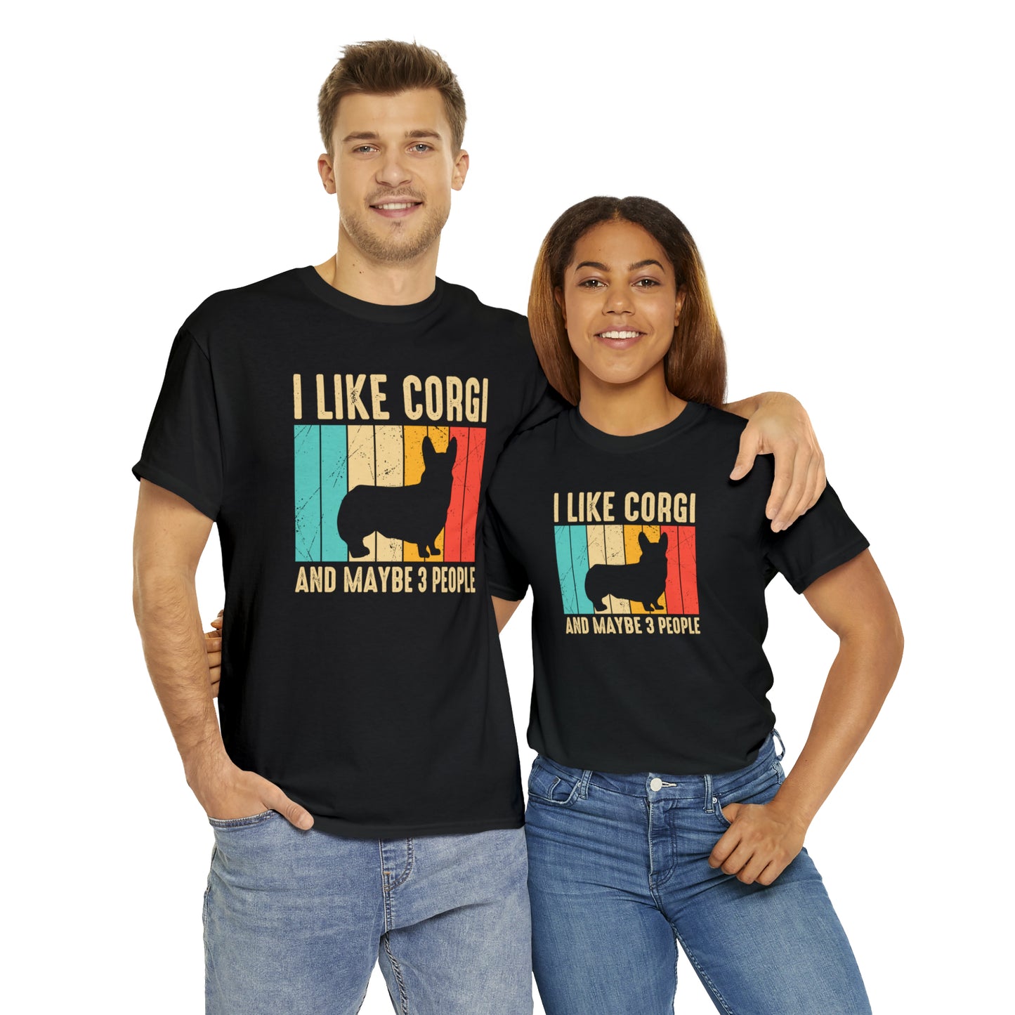 "I Like Corgi & Maybe 3 People" T-Shirt - Weave Got Gifts - Unique Gifts You Won’t Find Anywhere Else!