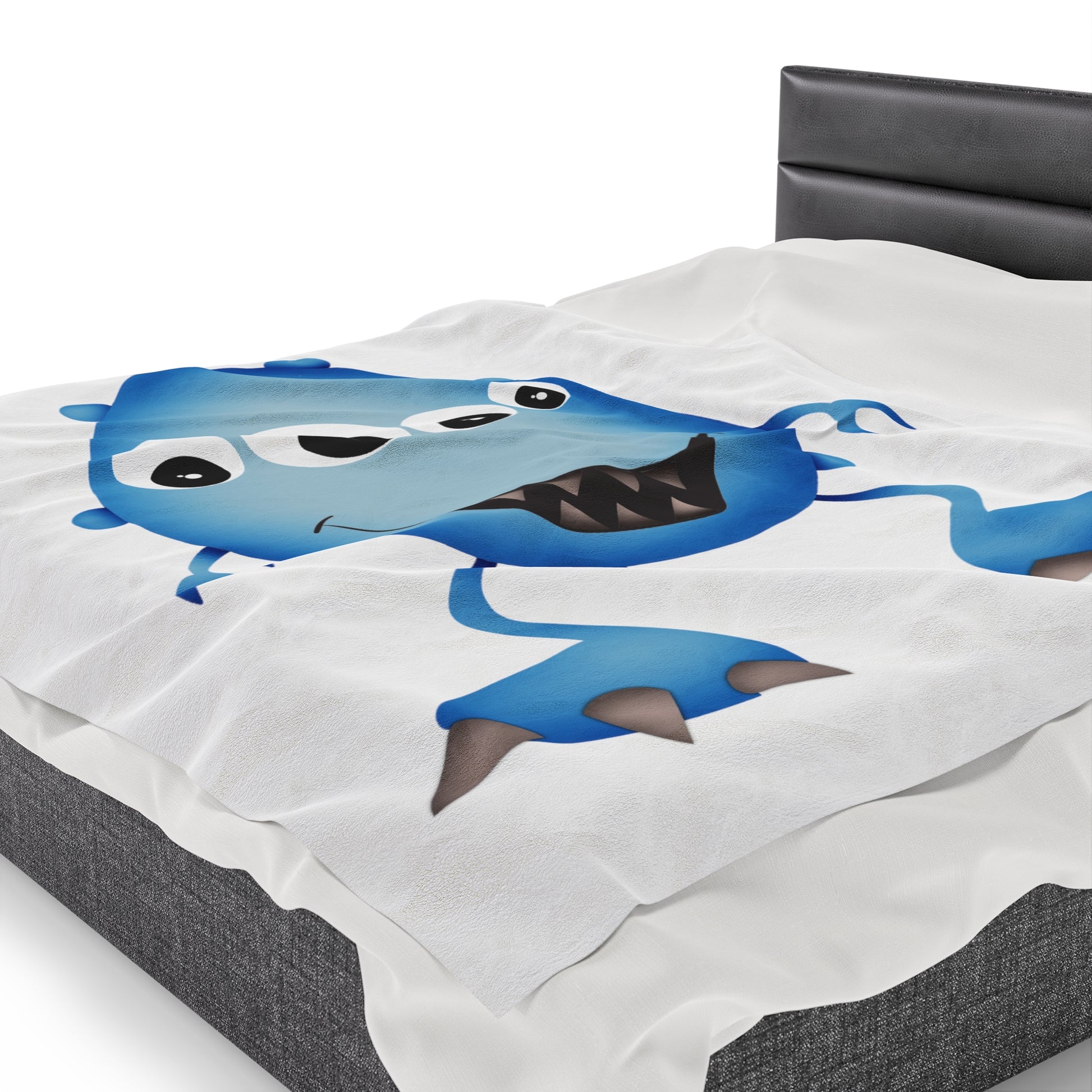 "Cute Blue Monster" Plush Blanket - Weave Got Gifts - Unique Gifts You Won’t Find Anywhere Else!