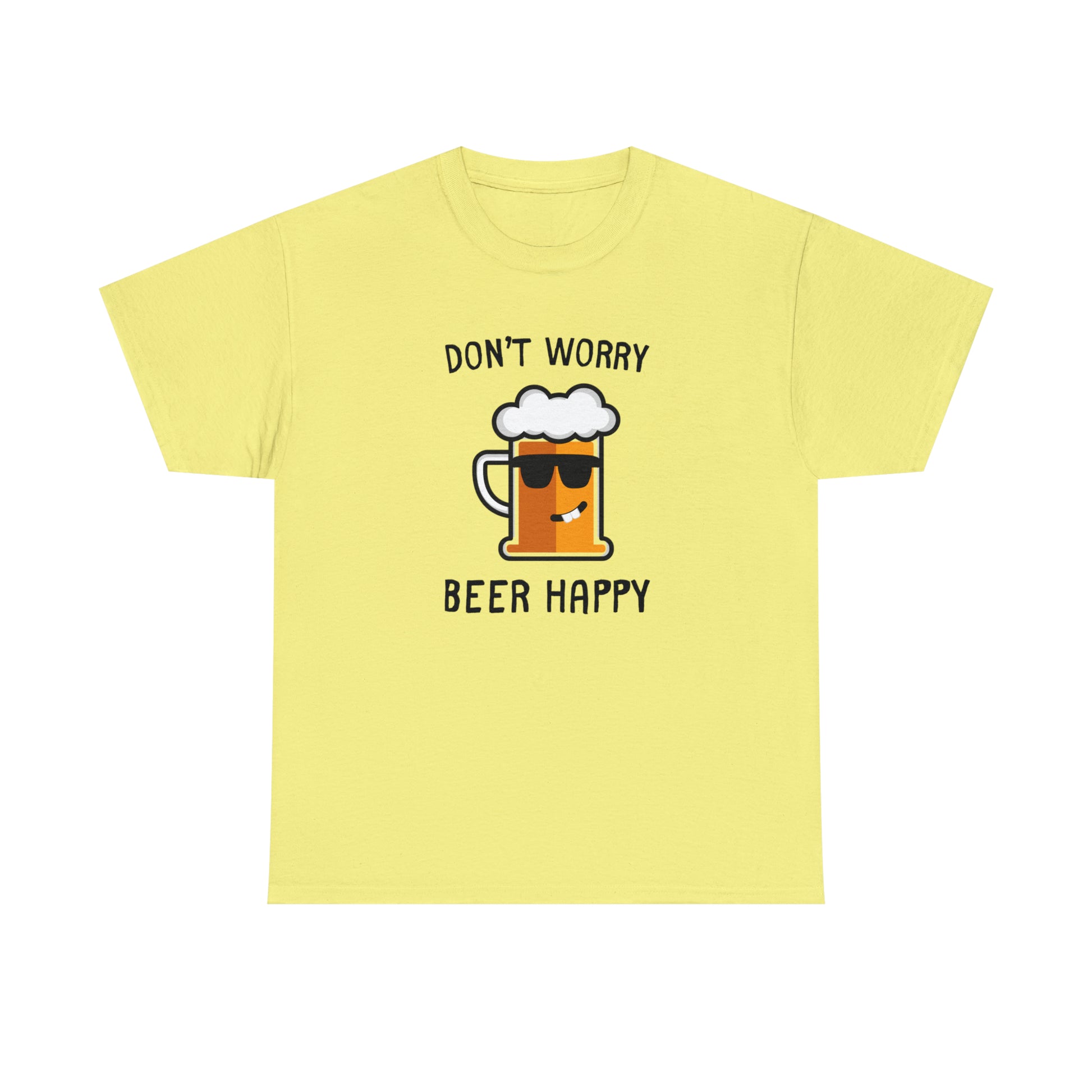 Happy beer mug t-shirt for casual wear
