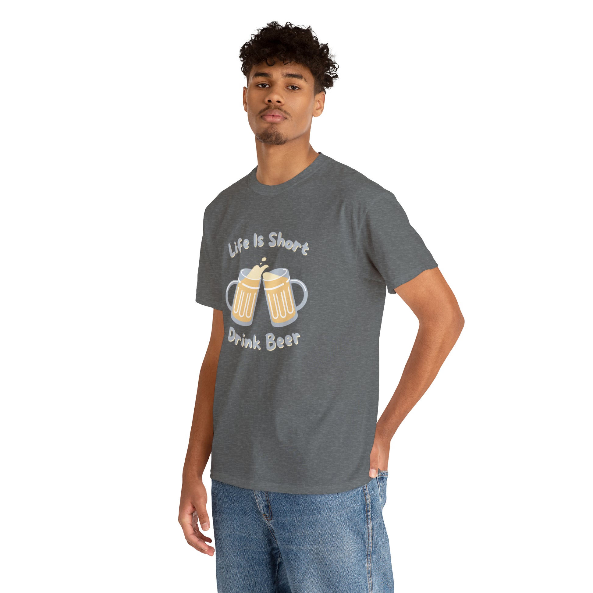 "Life Is Short, Drink Beer" T-Shirt - Weave Got Gifts - Unique Gifts You Won’t Find Anywhere Else!