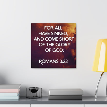 "For All Have Sinned And Come Short Of The Glory Of God" Wall Art - Weave Got Gifts - Unique Gifts You Won’t Find Anywhere Else!