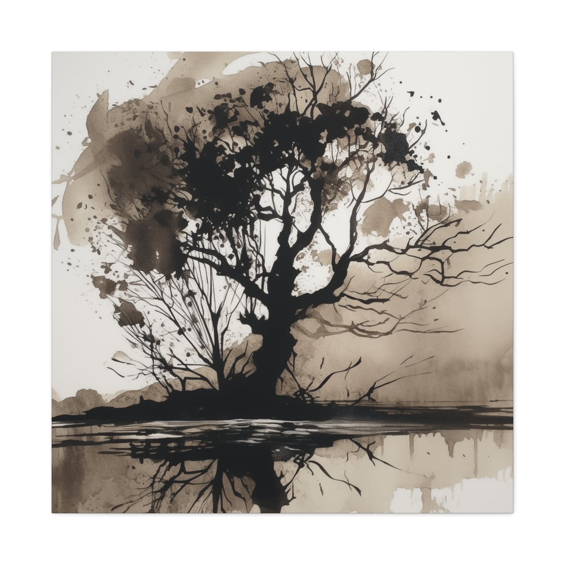 Contemporary abstract tree canvas

